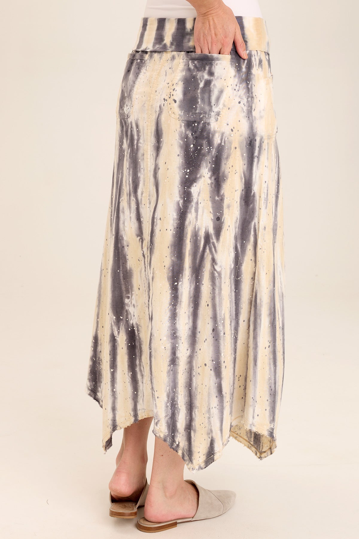 Wearables Triste Linen Bohemian Sharkbite Maxi Skirt