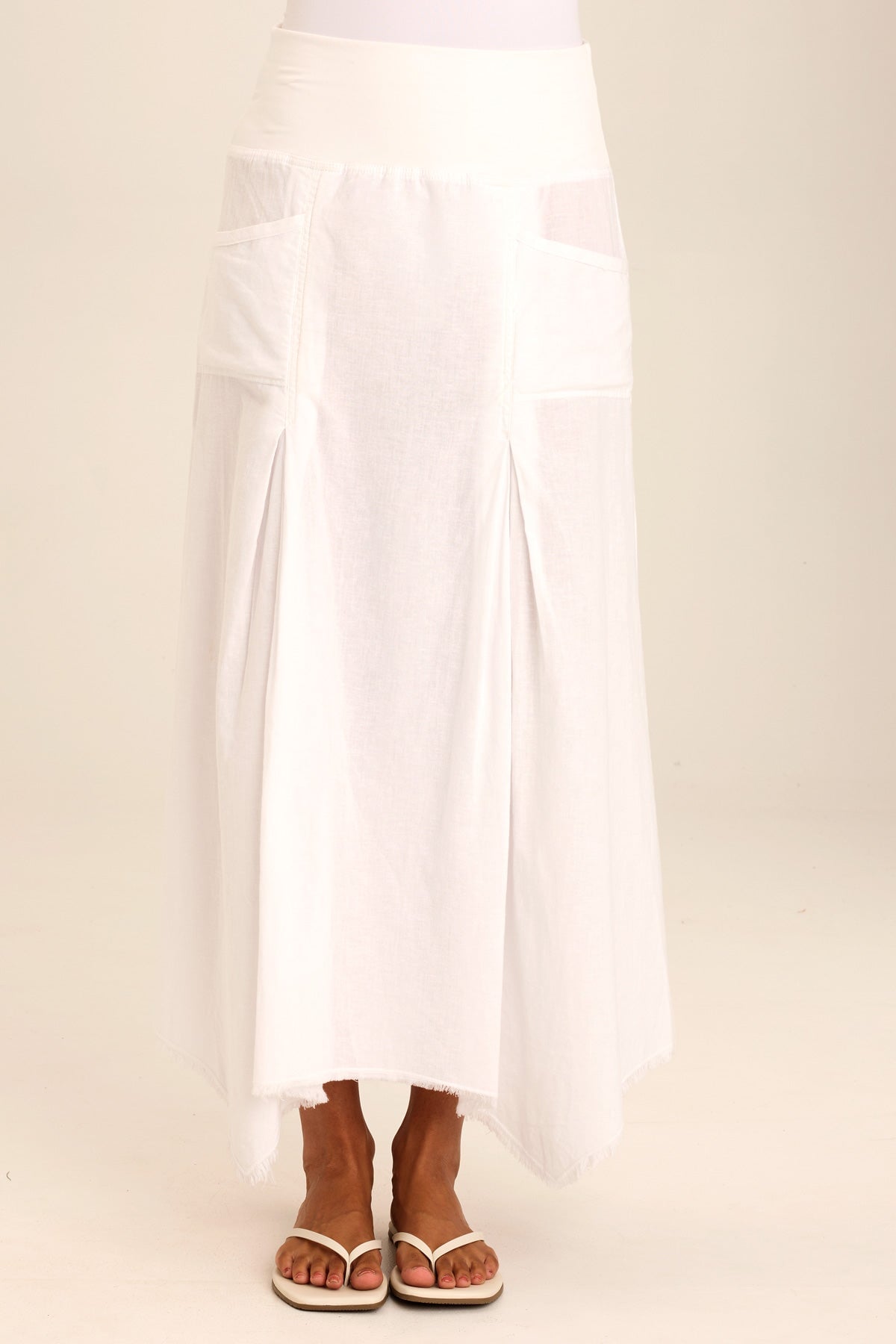 Wearables Triste Linen Bohemian Sharkbite Maxi Skirt