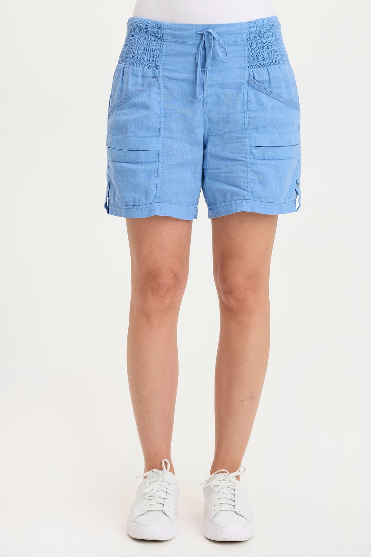 XCVI Rebel Linen Tabbed Short