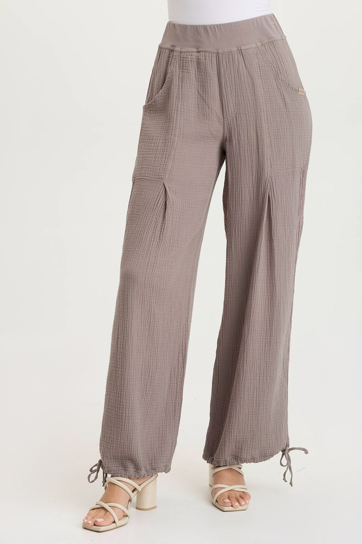XCVI Lenka Gauze Cinched Wide-Leg Pant