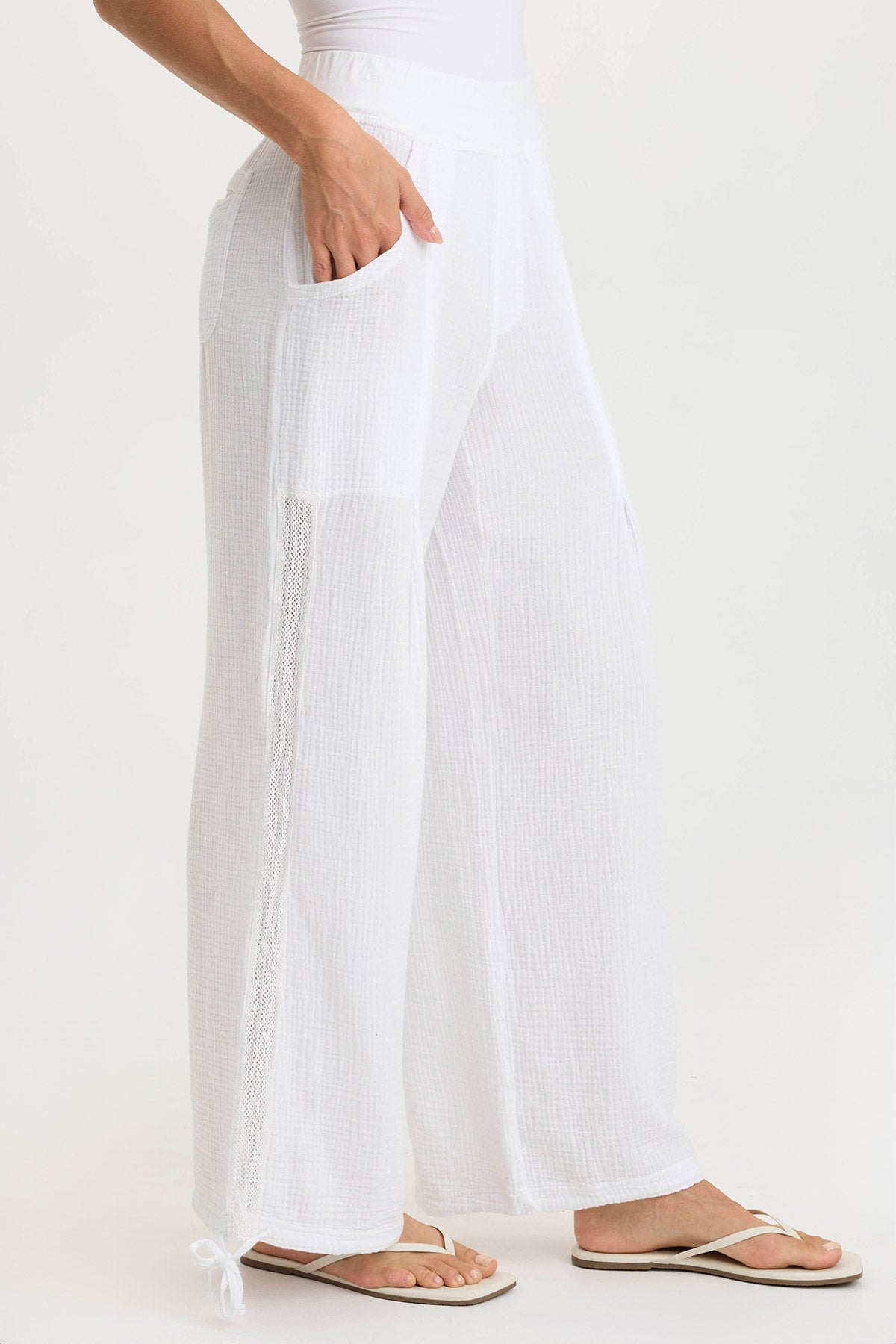 XCVI Lenka Gauze Cinched Wide-Leg Pant
