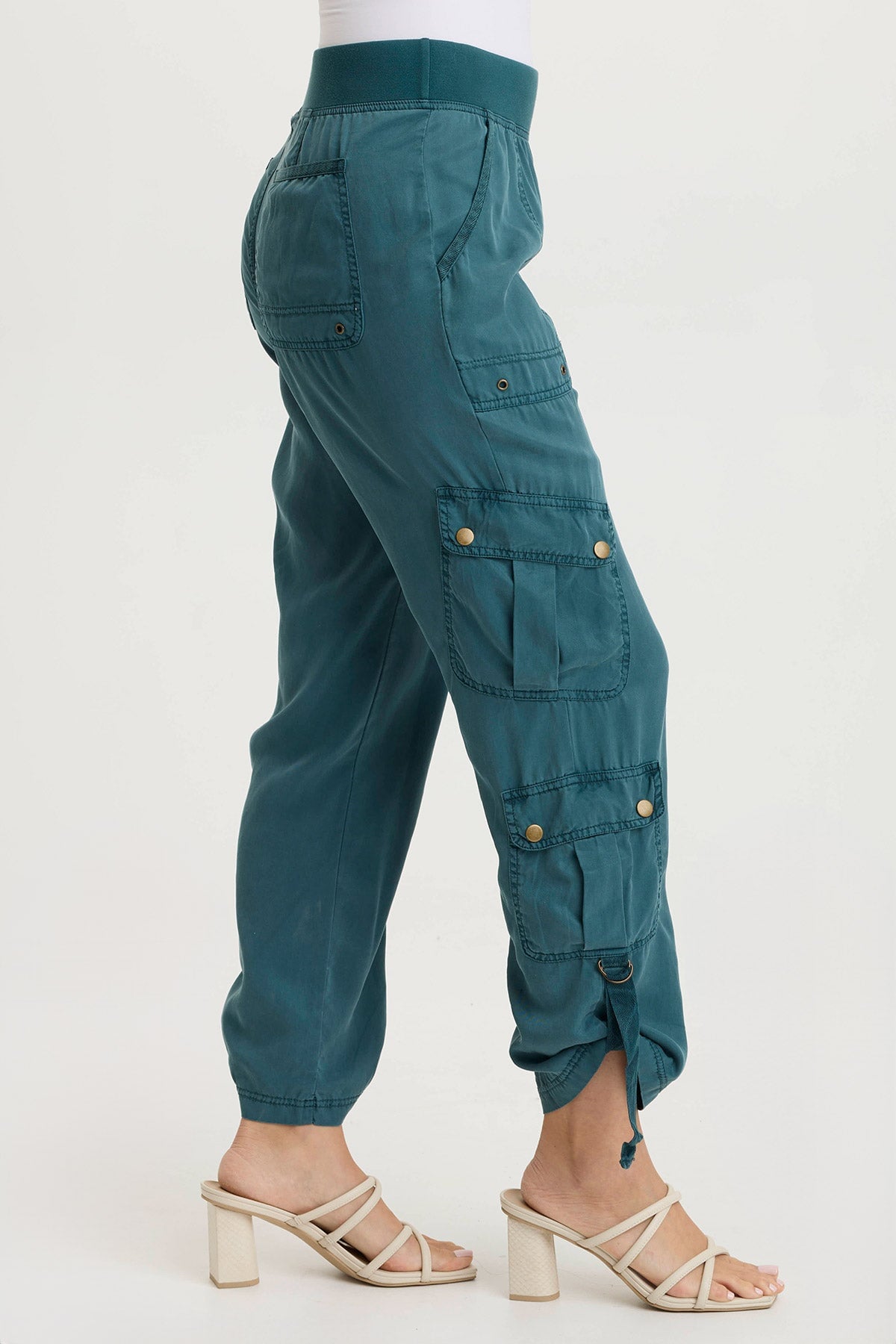 XCVI Levi Twill Tabbed Hem Cargo Pant