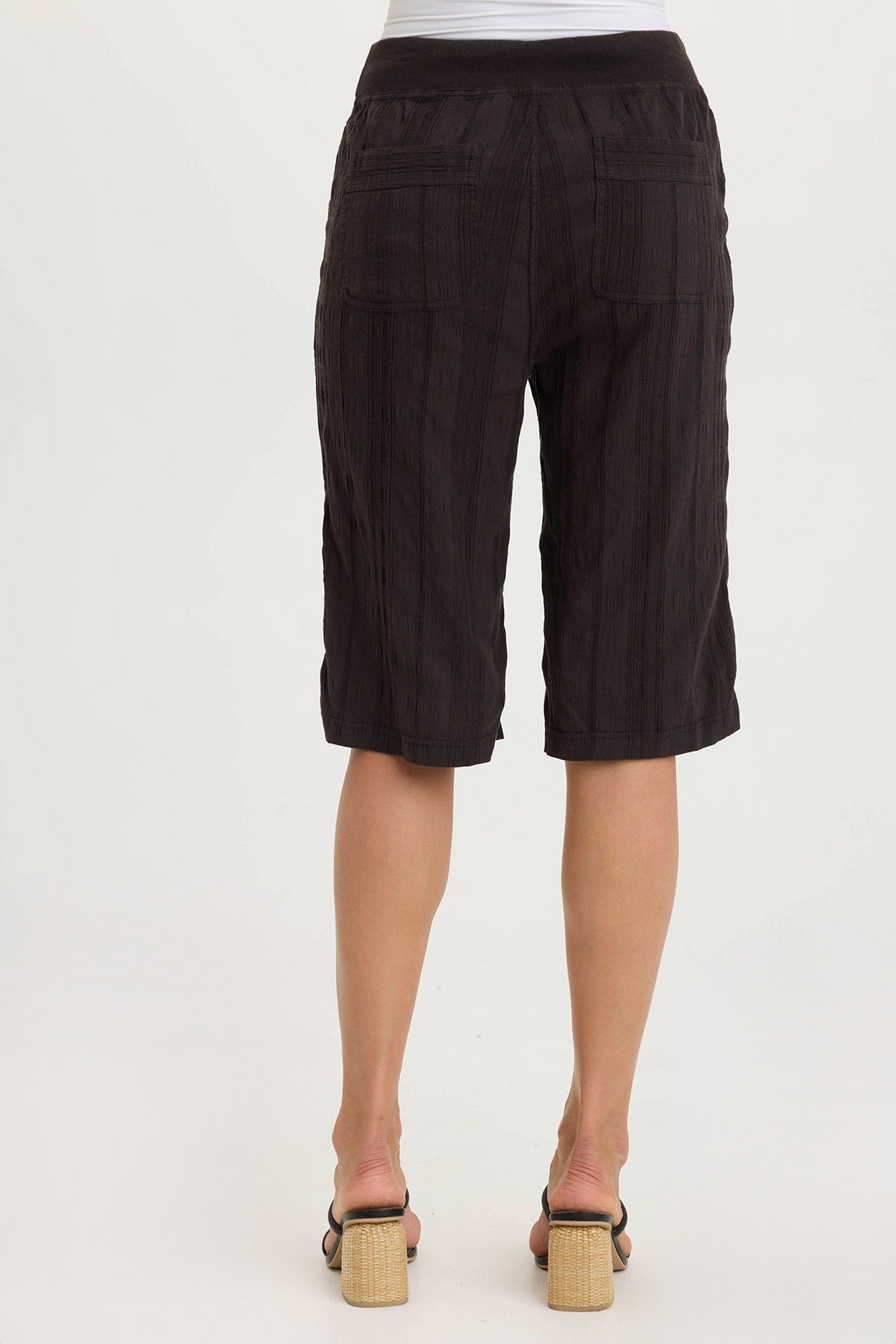 XCVI Osbert Textured Gauze Multi-Pocket Bermuda Short