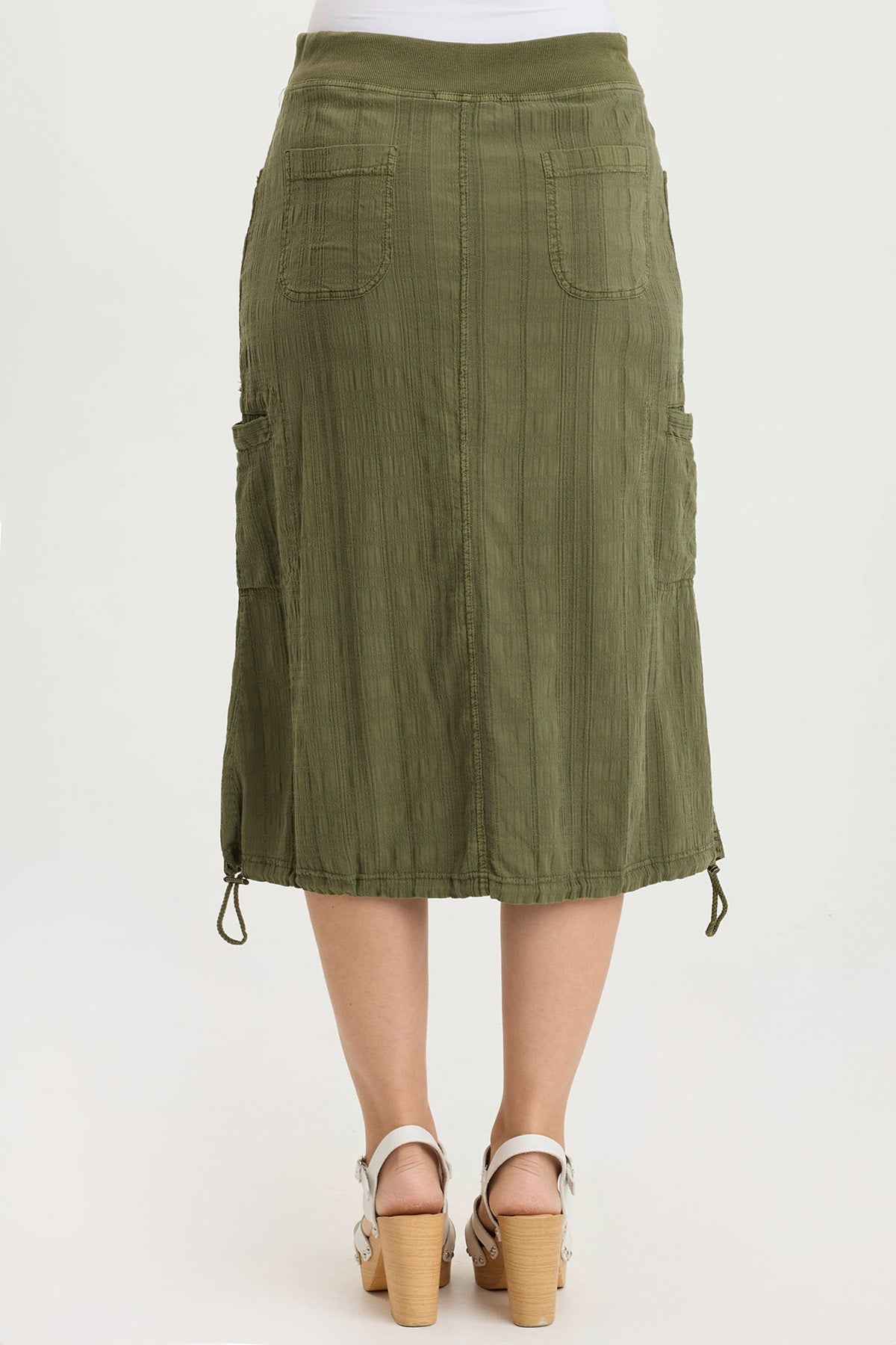 XCVI Aracelle Textured Gauze Cargo Bubble Hem Skirt