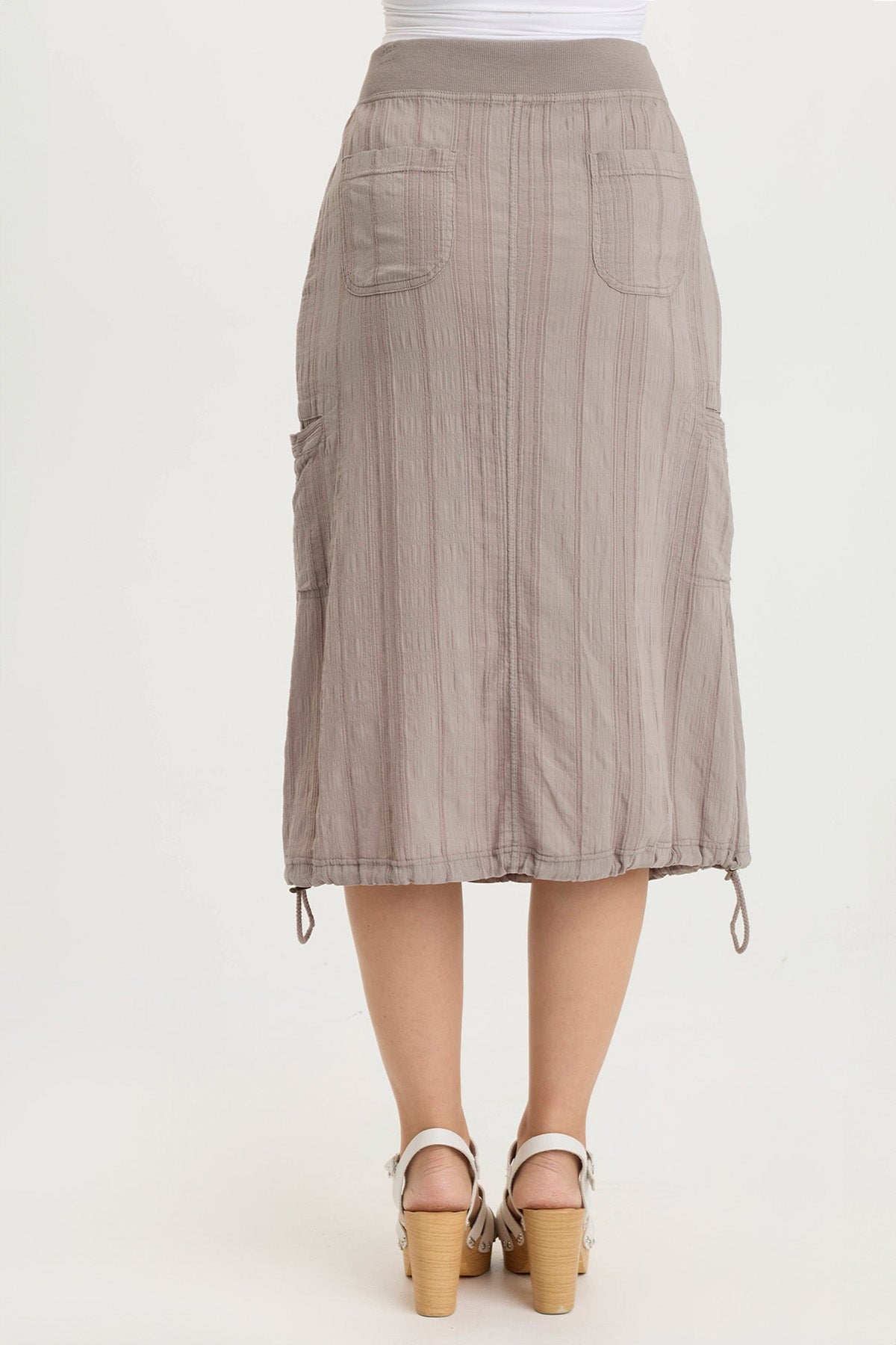 XCVI Aracelle Textured Gauze Cargo Bubble Hem Skirt