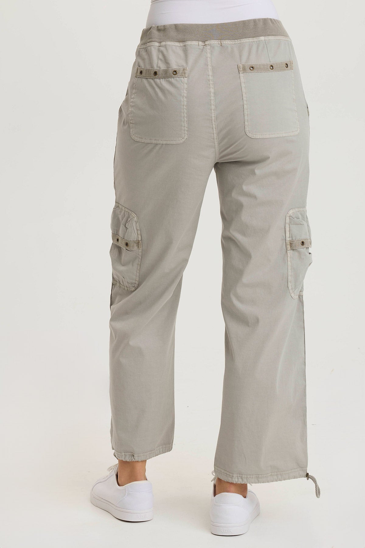 XCVI Langley Poplin Cinched Leg Cargo Pant