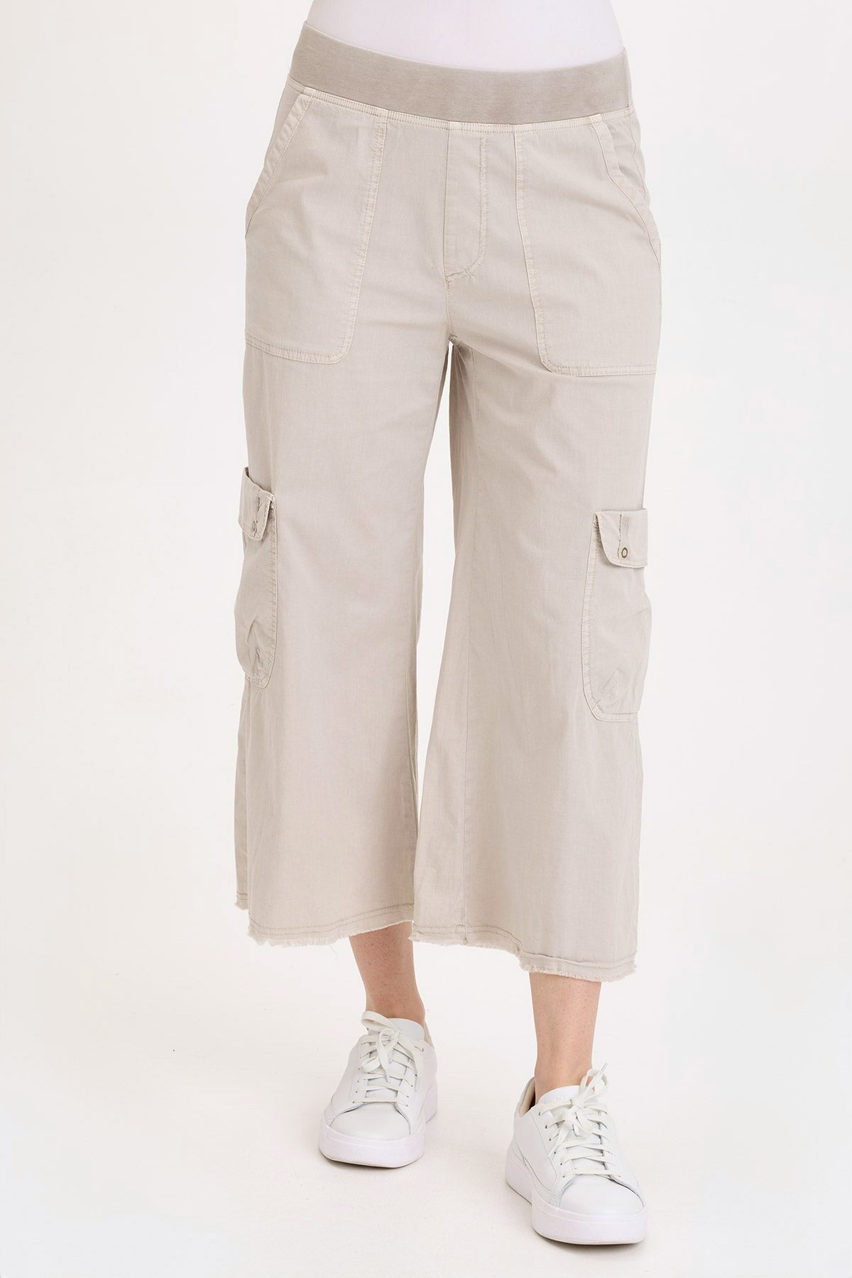 Wearables Femke Stretch Poplin Cargo Crop