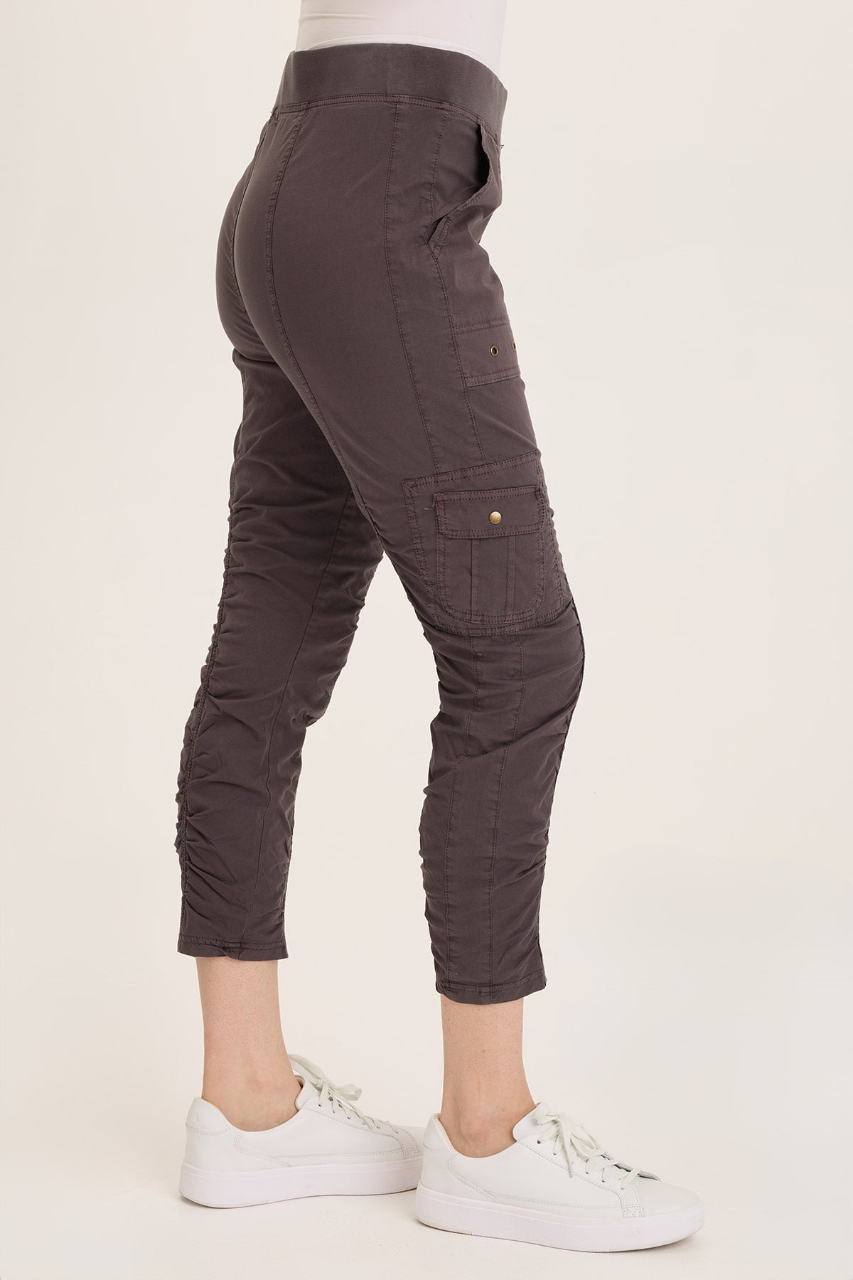 Wearables Tilton Stretch Poplin Ruched Skinny Pant