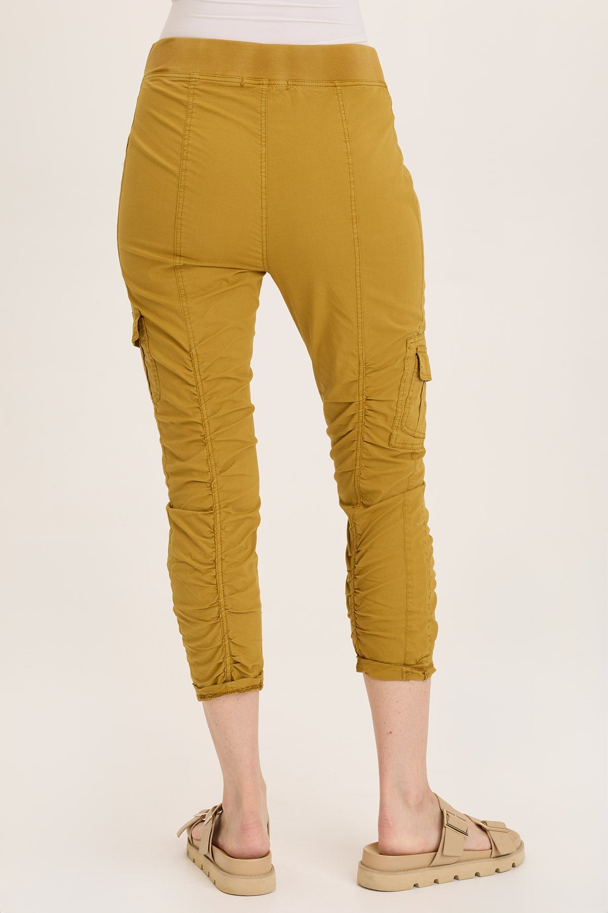 Wearables Tilton Stretch Poplin Ruched Skinny Pant