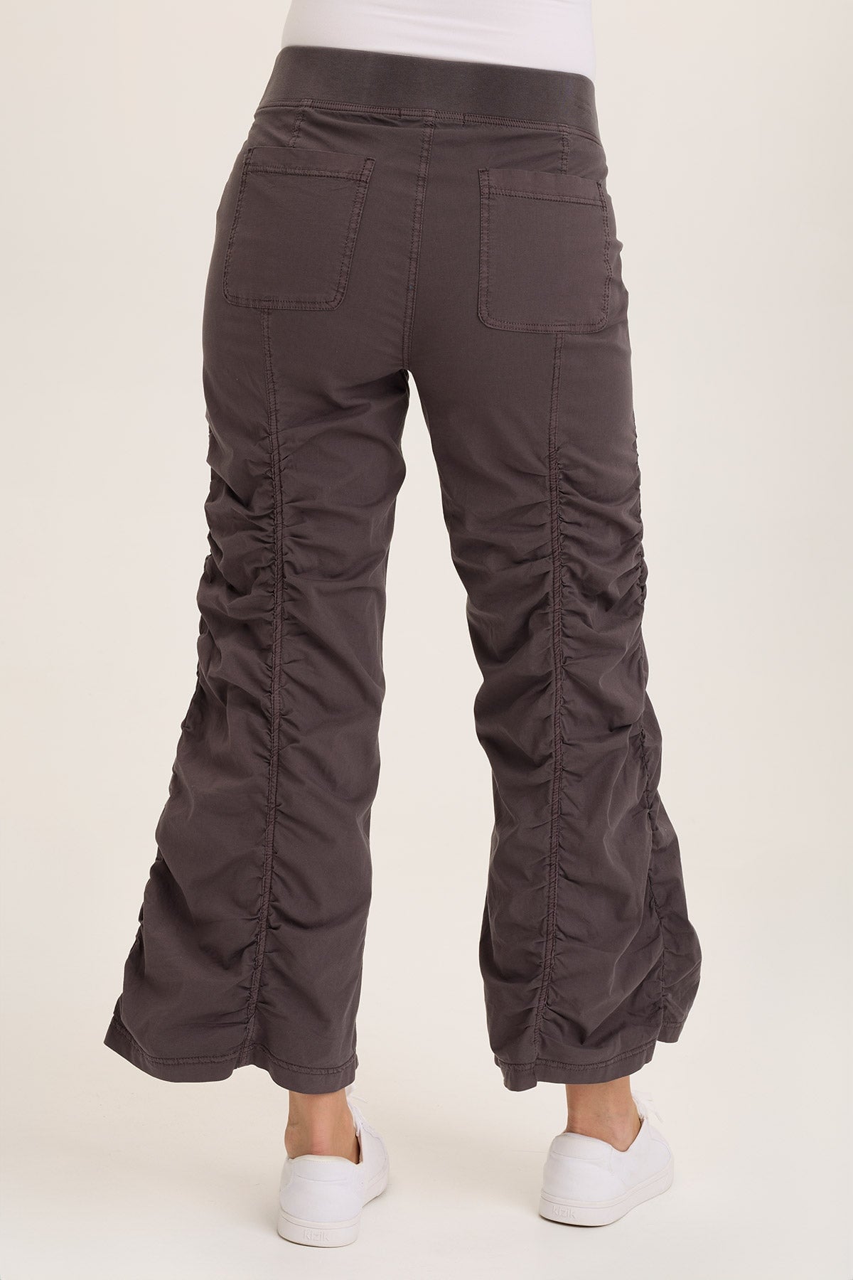 Wearables Naola Stretch Poplin Ruched Flare Gaucho