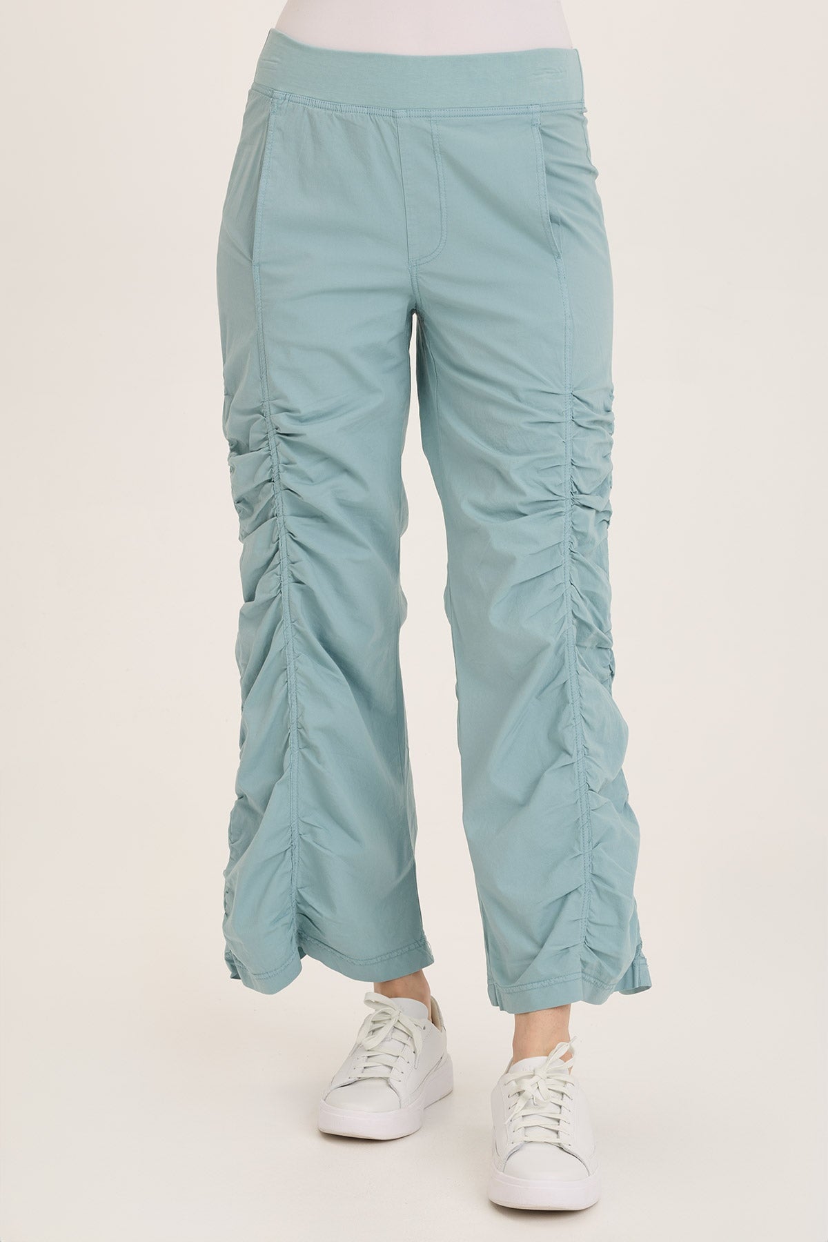 Wearables Naola Stretch Poplin Ruched Flare Gaucho