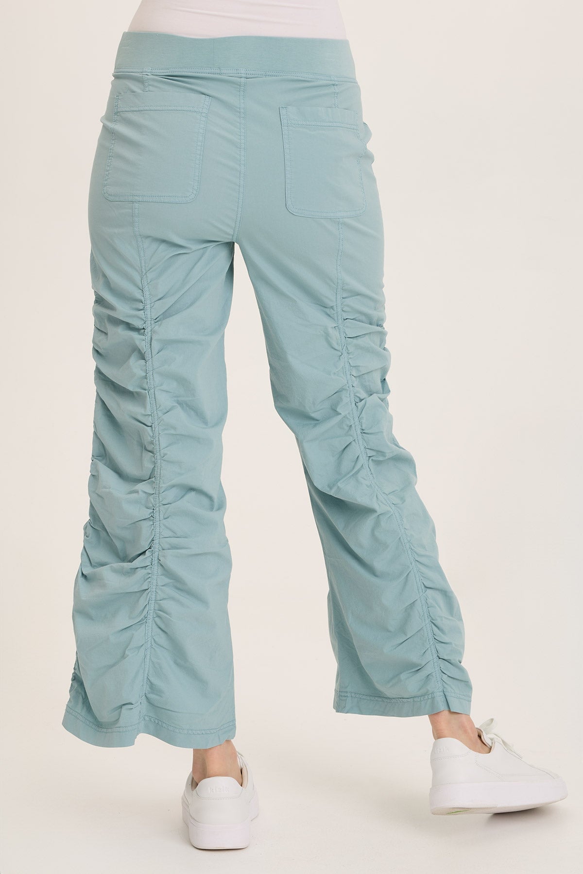 Wearables Naola Stretch Poplin Ruched Flare Gaucho