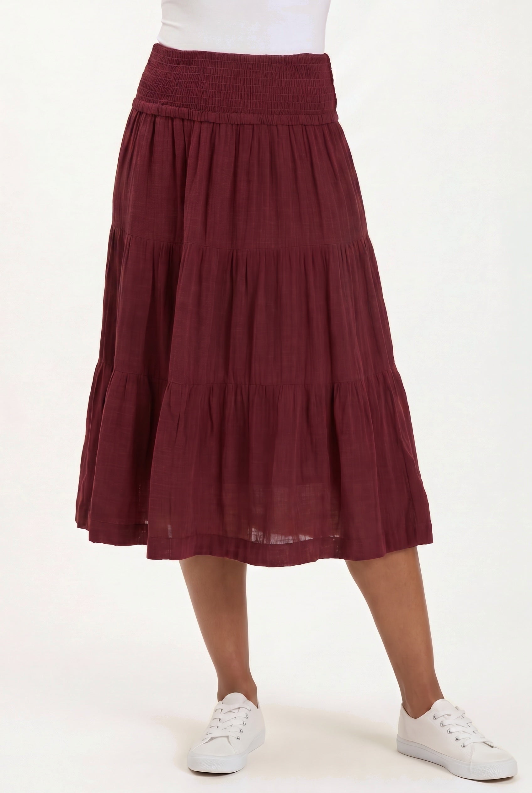 Wearables Paigene Gauze Tiered Skirt