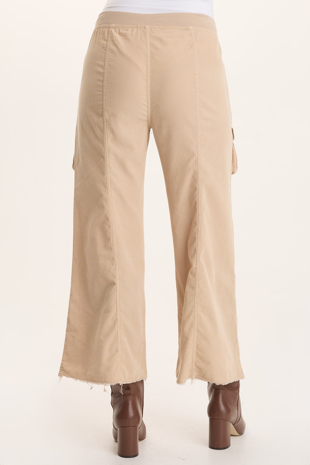 XCVI Heta Corduroy Wide-Leg Drawstring Cargo Pant