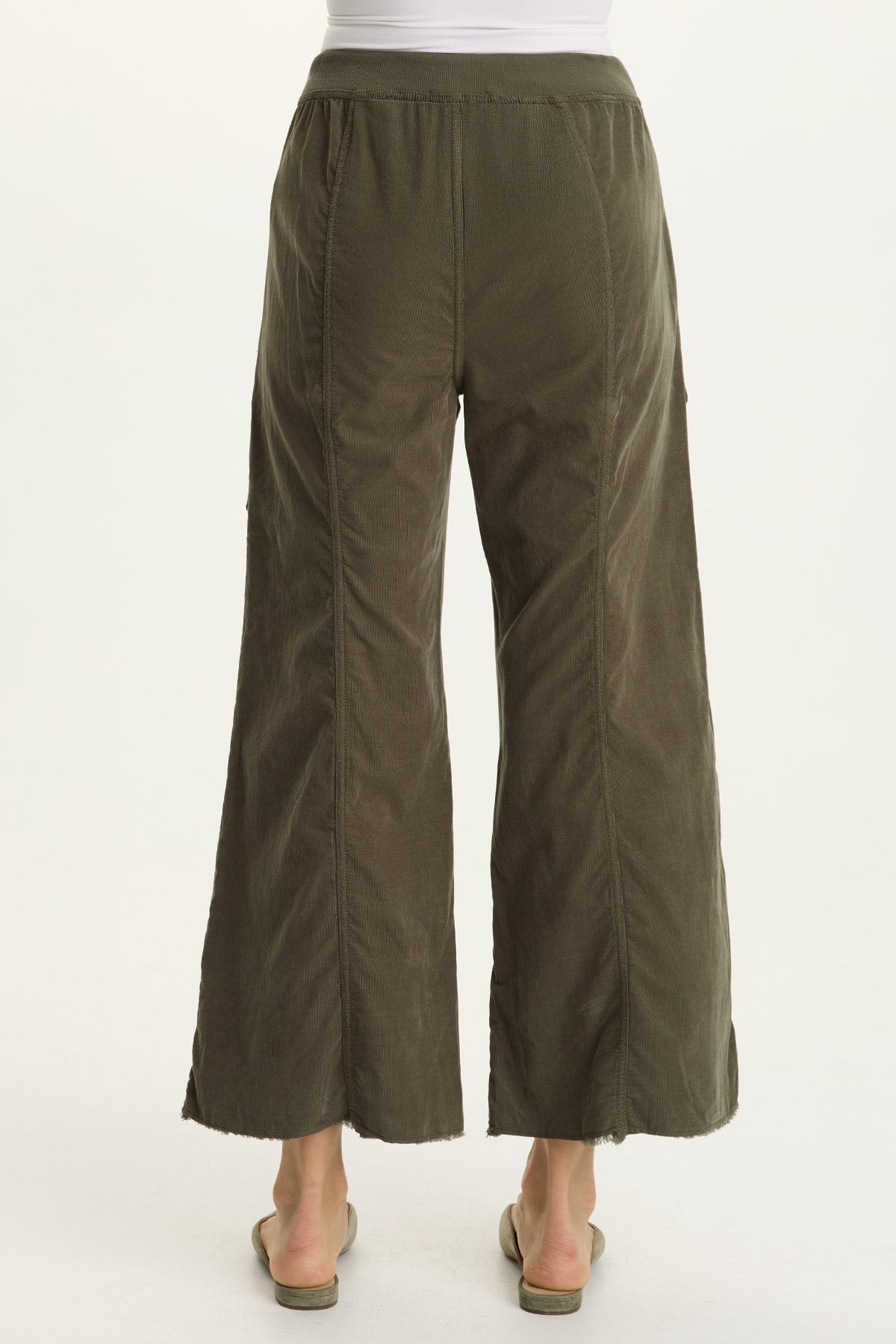 XCVI Heta Corduroy Wide-Leg Drawstring Cargo Pant