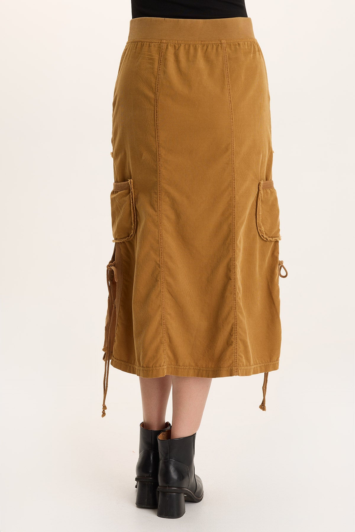 XCVI Sisu Corduroy Adjustable Cargo Midi Skirt