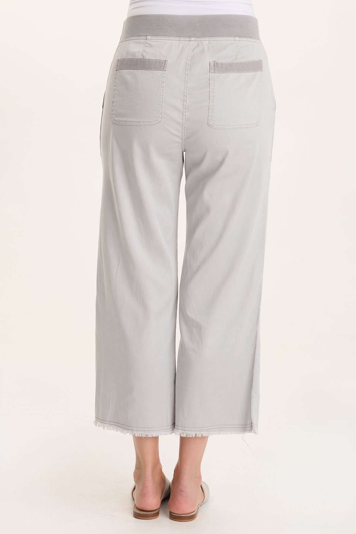 XCVI Daga Tencel Flared Leg Pull-On Crop Pant