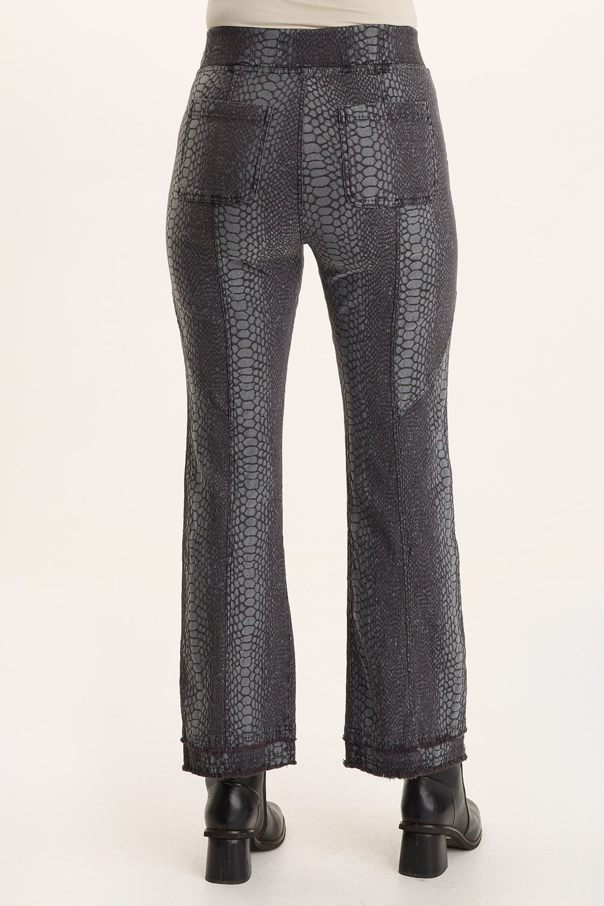 XCVI Askell Textured Jacquard Flared Pull-On Pant