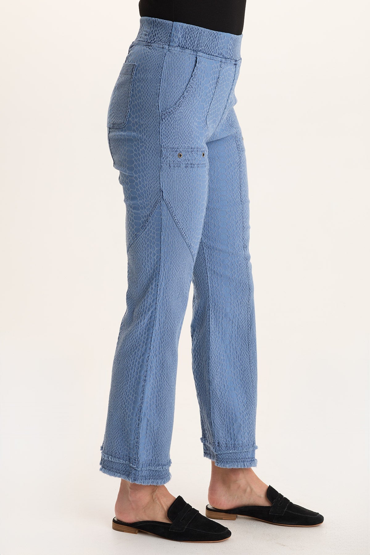 XCVI Askell Textured Jacquard Flared Pull-On Pant