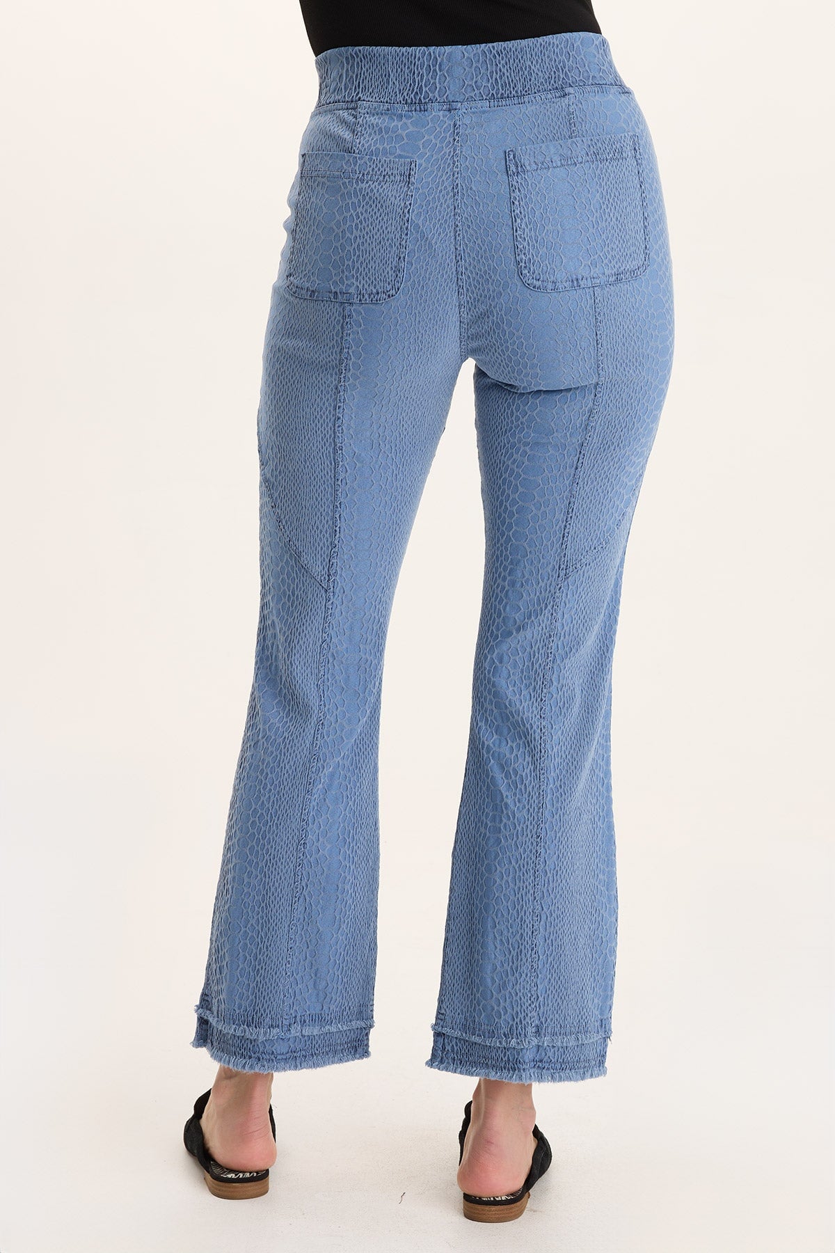 XCVI Askell Textured Jacquard Flared Pull-On Pant