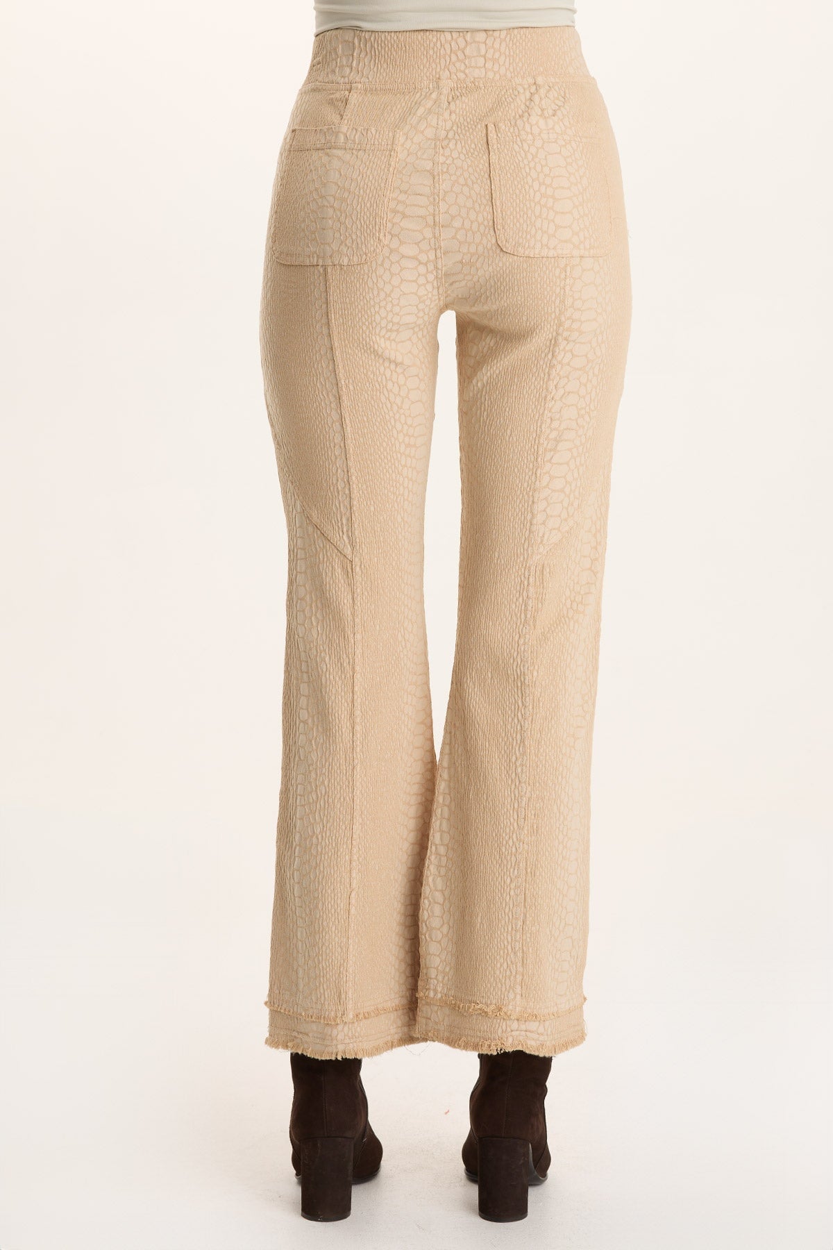 XCVI Askell Textured Jacquard Flared Pull-On Pant