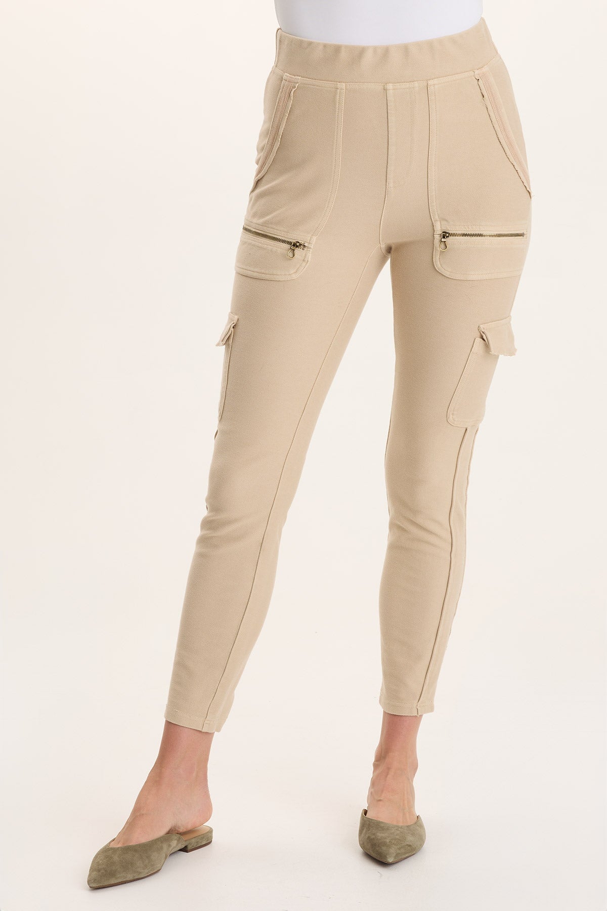 XCVI Keelie Twill Knit Elevated Pocket Legging