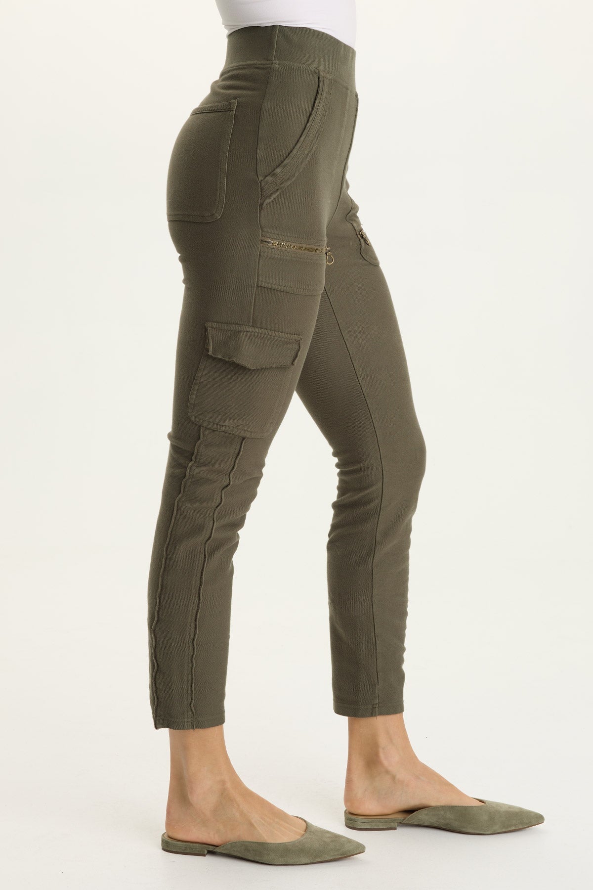 XCVI Keelie Twill Knit Elevated Pocket Legging