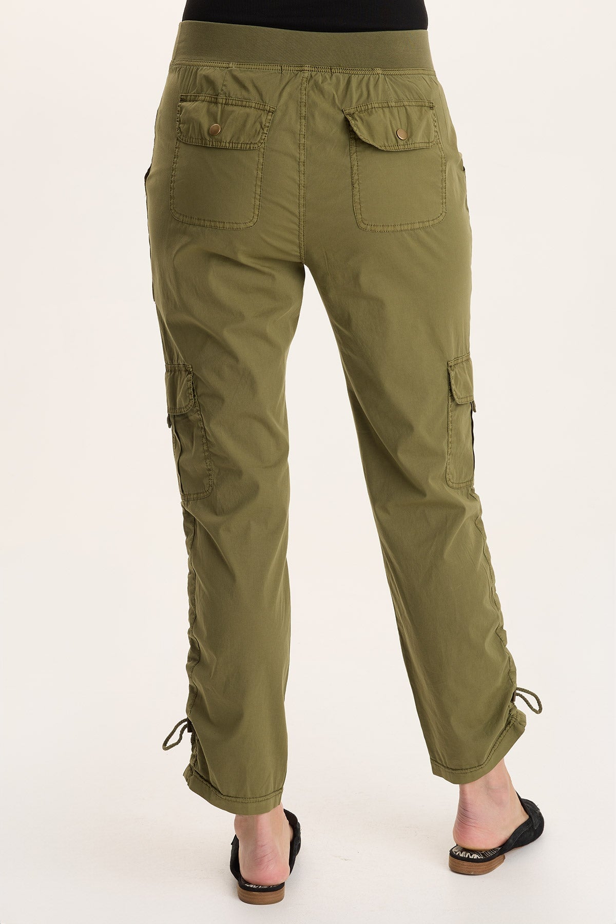 XCVI Keon Adjustable Cord Slim Leg Cargo Pant