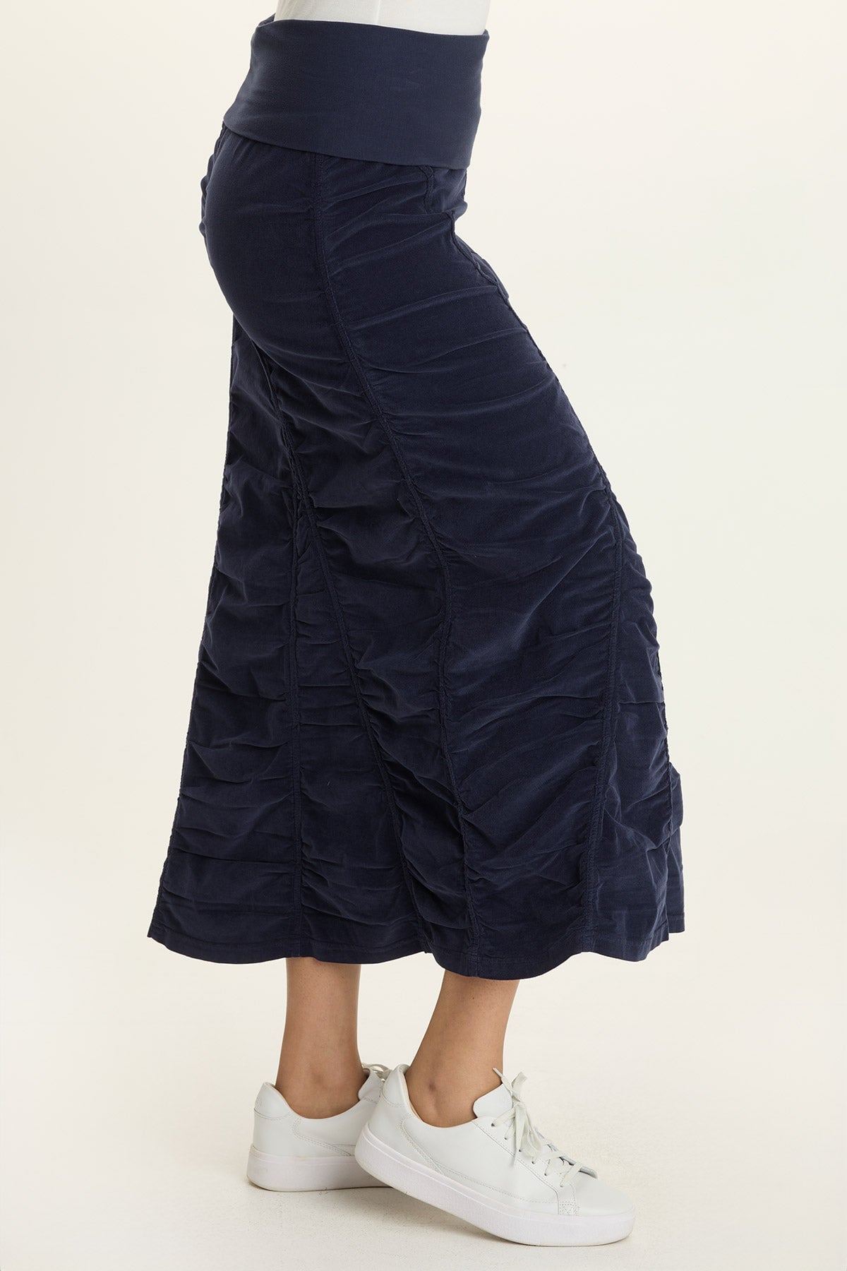 Wearables Cord Shirred Peasant Skirt