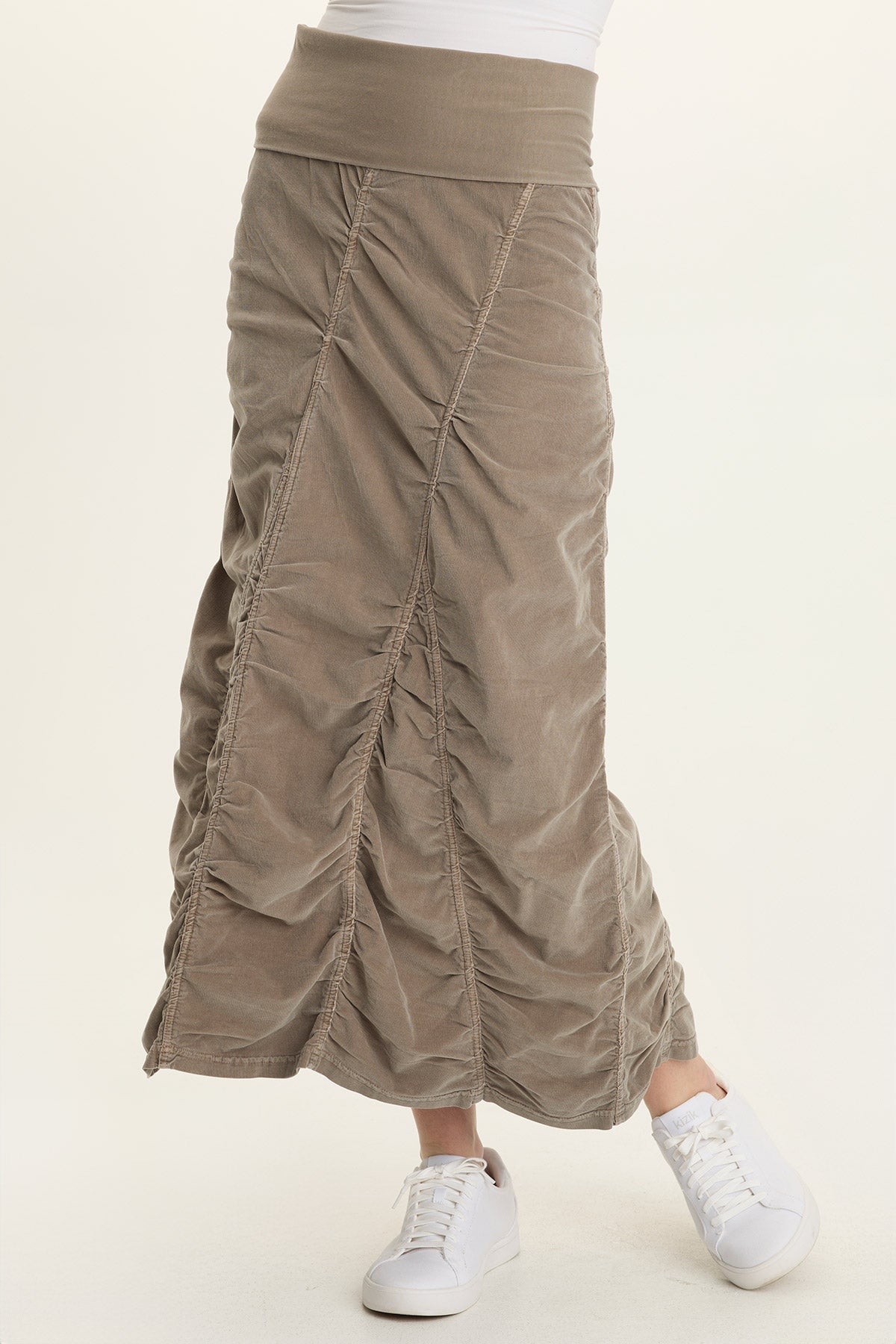 Wearables Cord Shirred Long Skirt