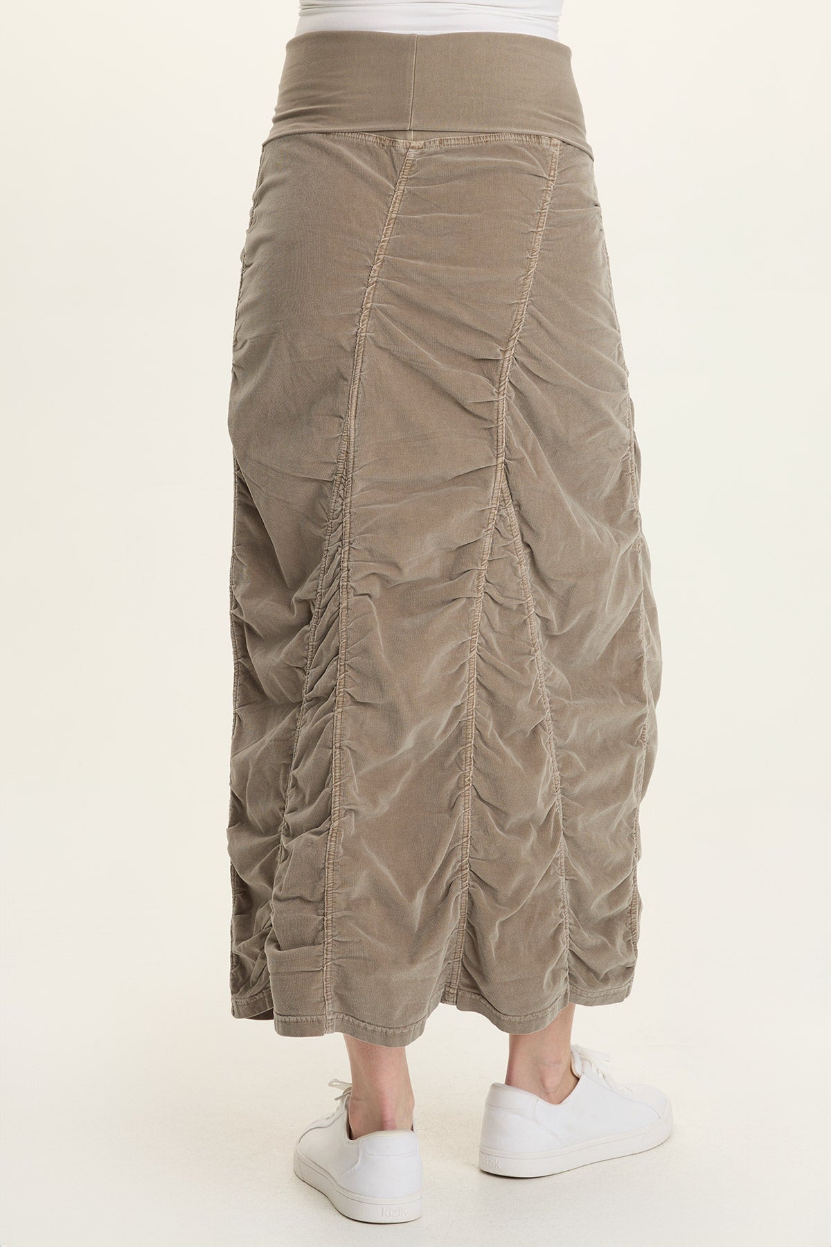 Wearables Cord Shirred Peasant Skirt