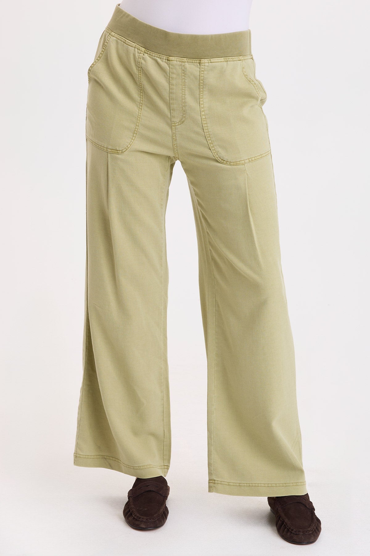 Wearables Riven Twill Wide Leg Pull-On Pant