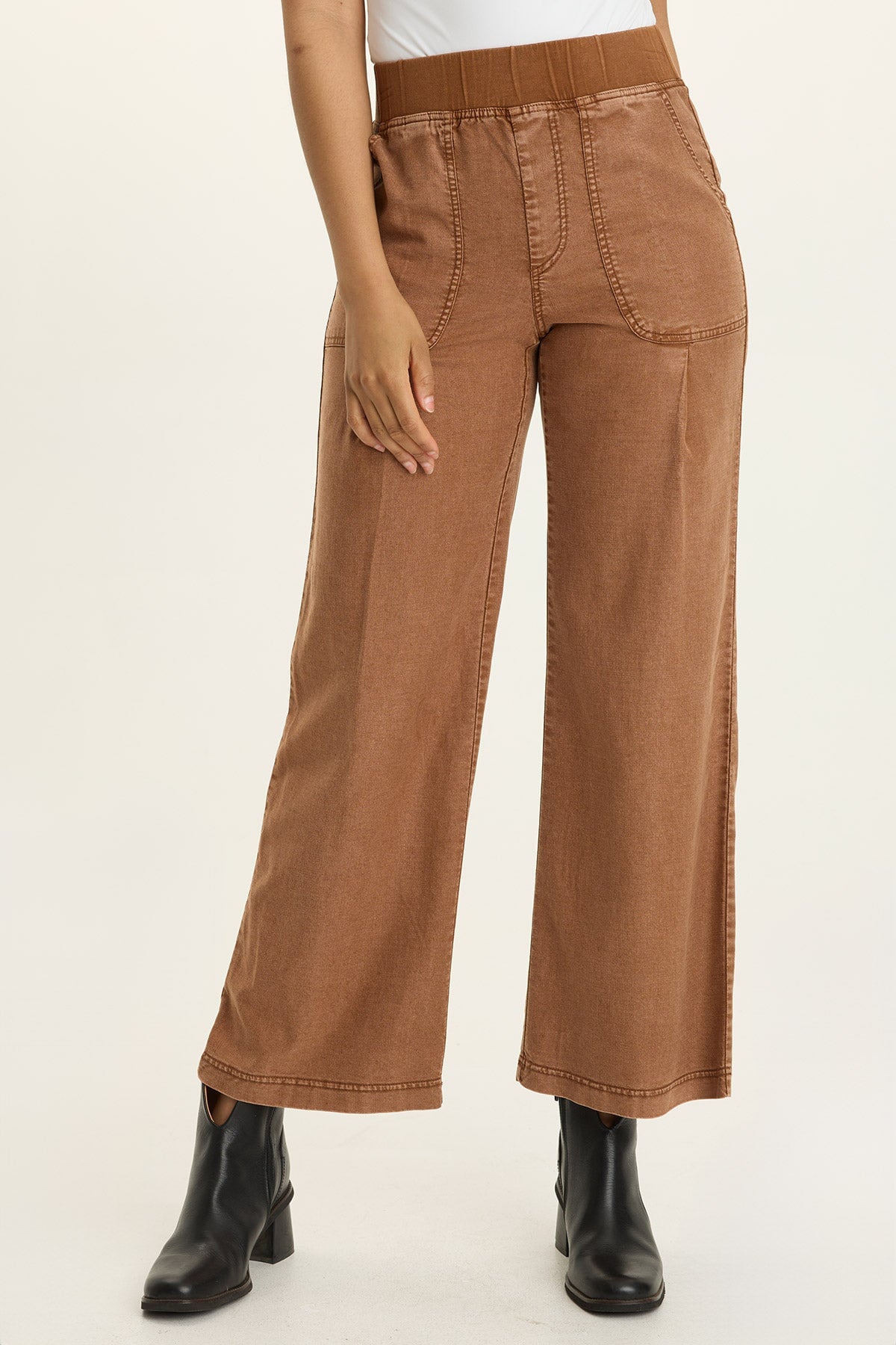 Wearables Riven Twill Wide Leg Pull-On Pant