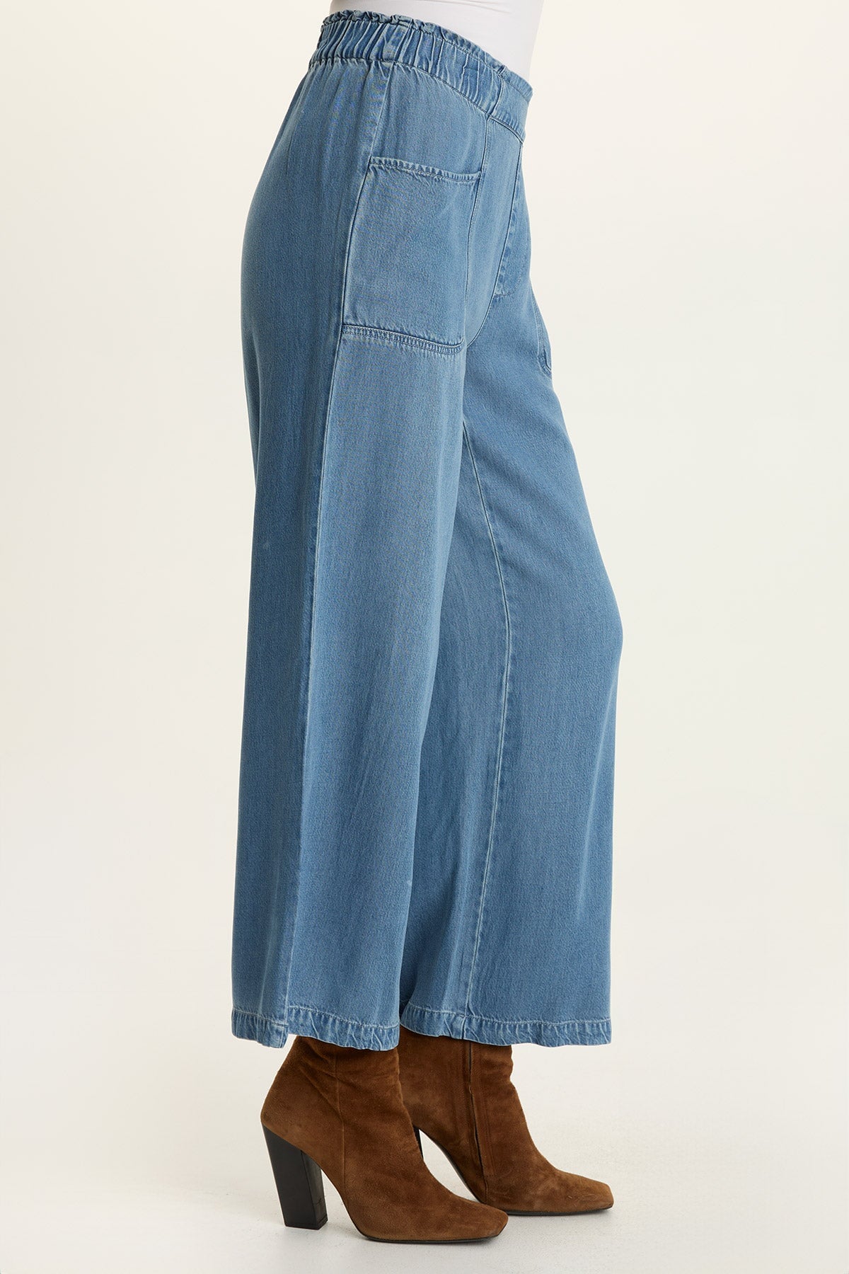 Wearables Gaia Soft Denim Wide-Leg Pant