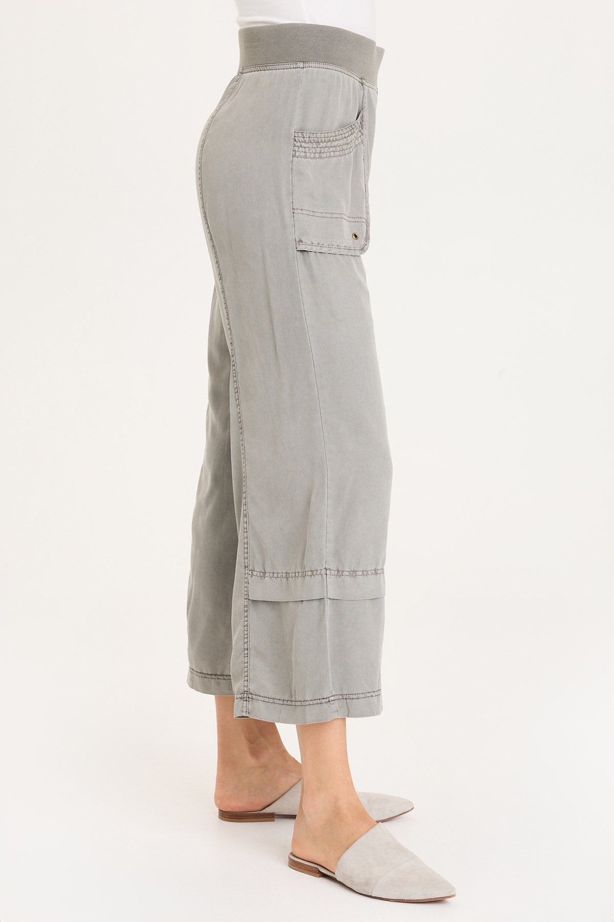 XCVI Mallis Pull-On Twill Gaucho Pant