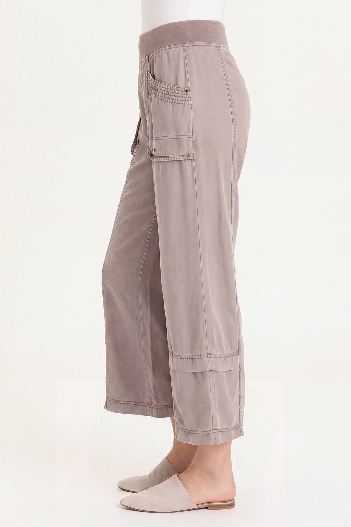 XCVI Mallis Pull-On Twill Gaucho Pant