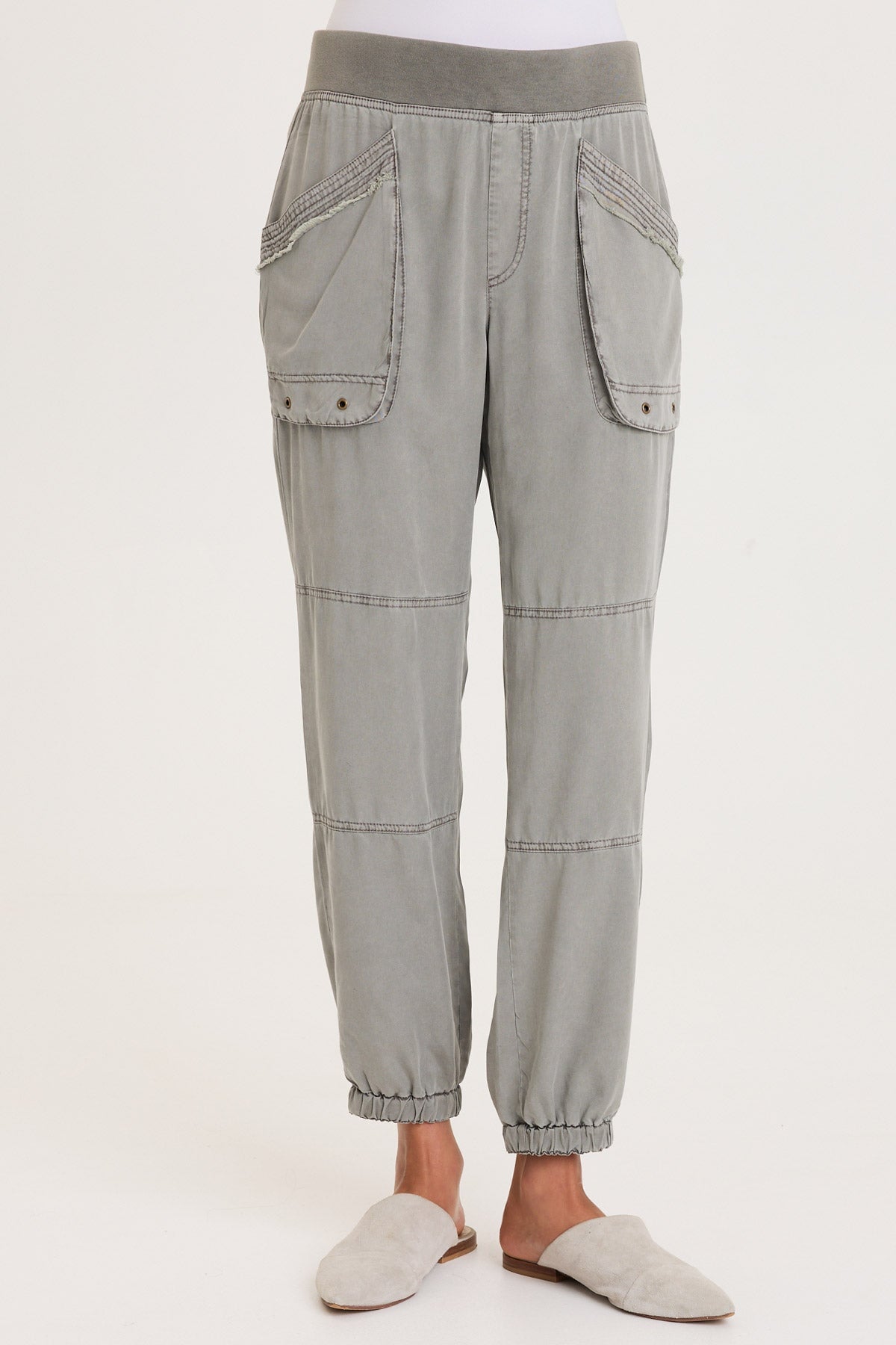 XCVI Chattaway Twill Banded 'Jogger' Pant