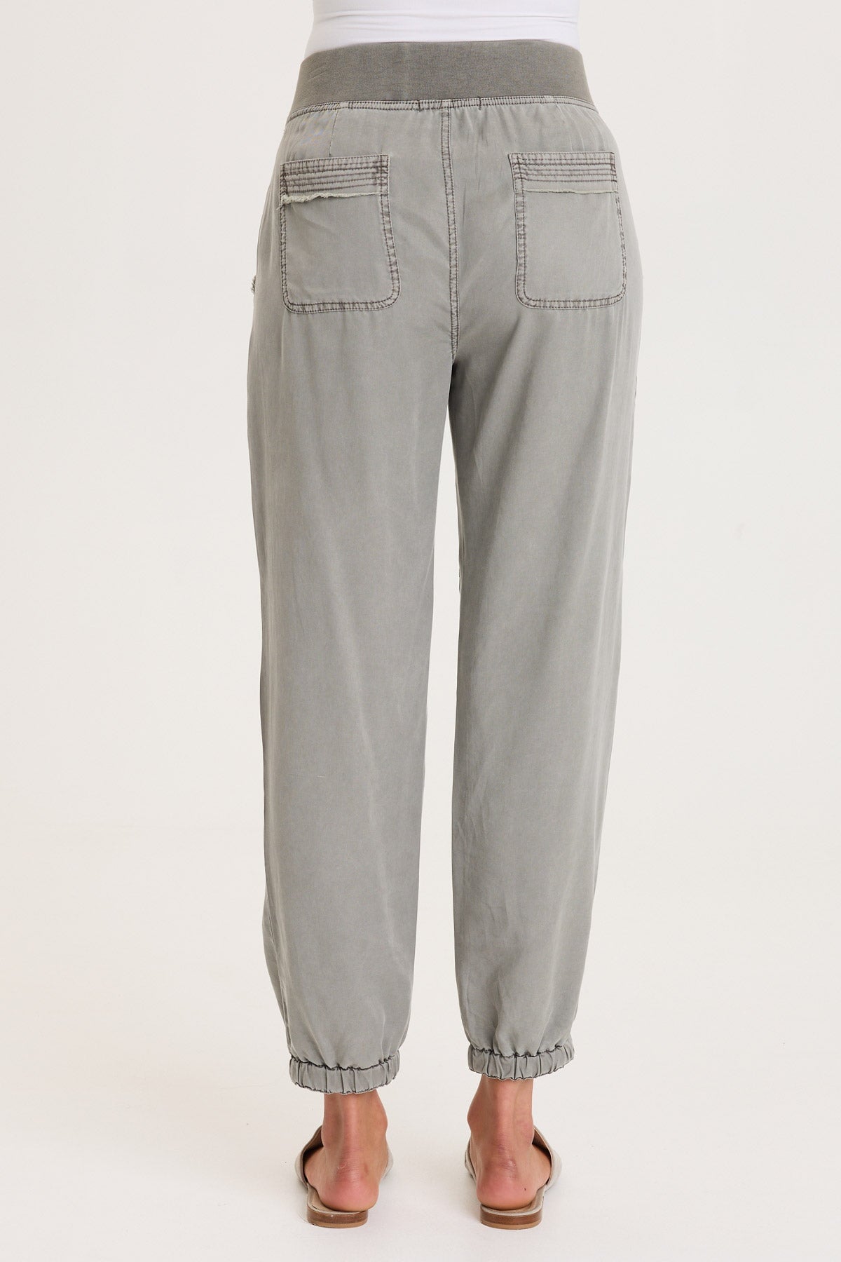 XCVI Chattaway Twill Banded 'Jogger' Pant