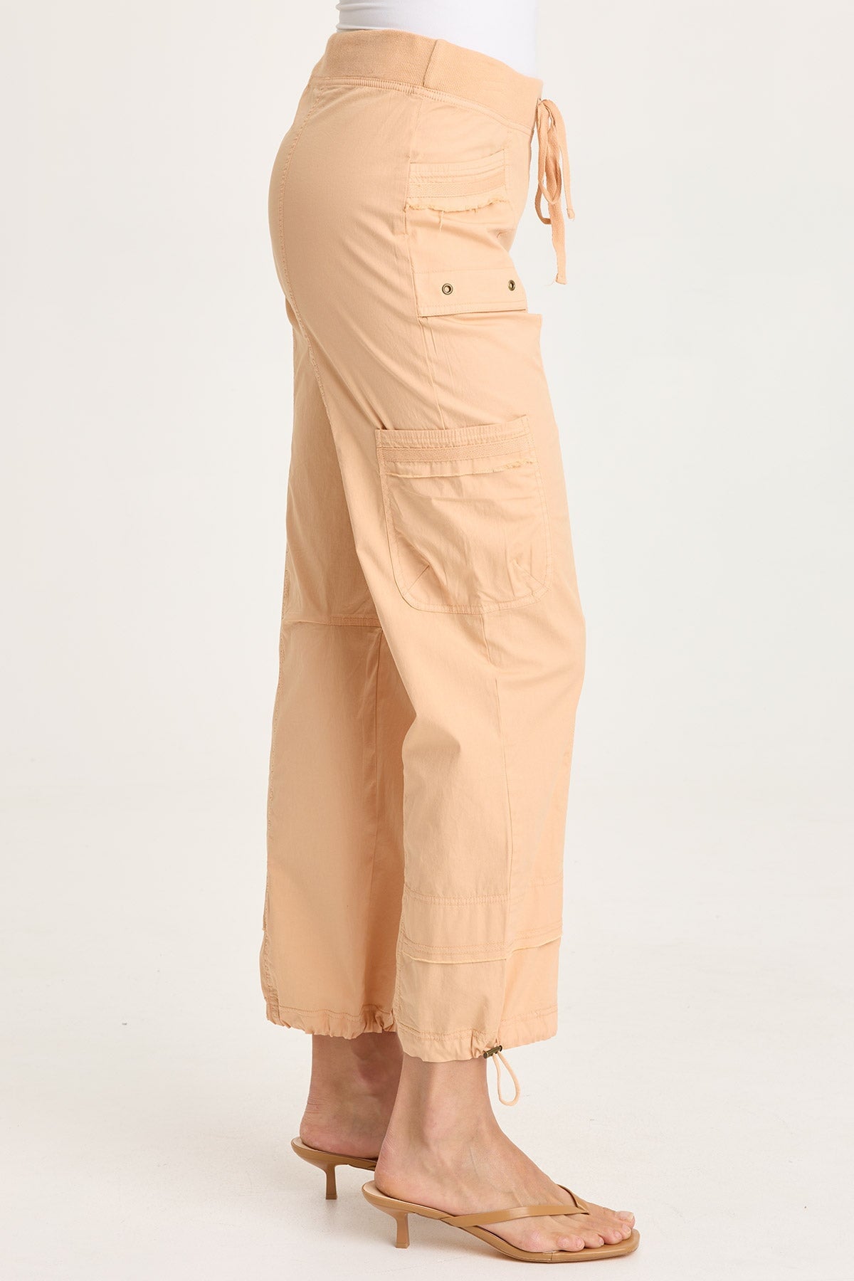 XCVI Jannik Poplin Cinch Hem Cargo Pant