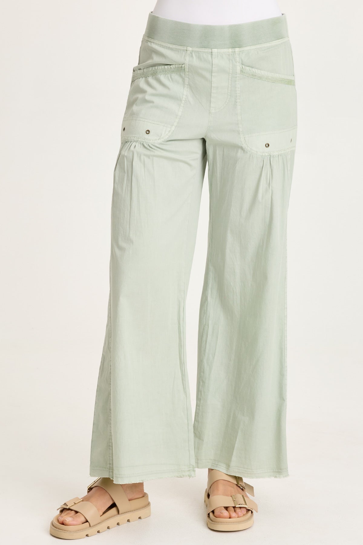 XCVI Brently Poplin Wide Leg Pant