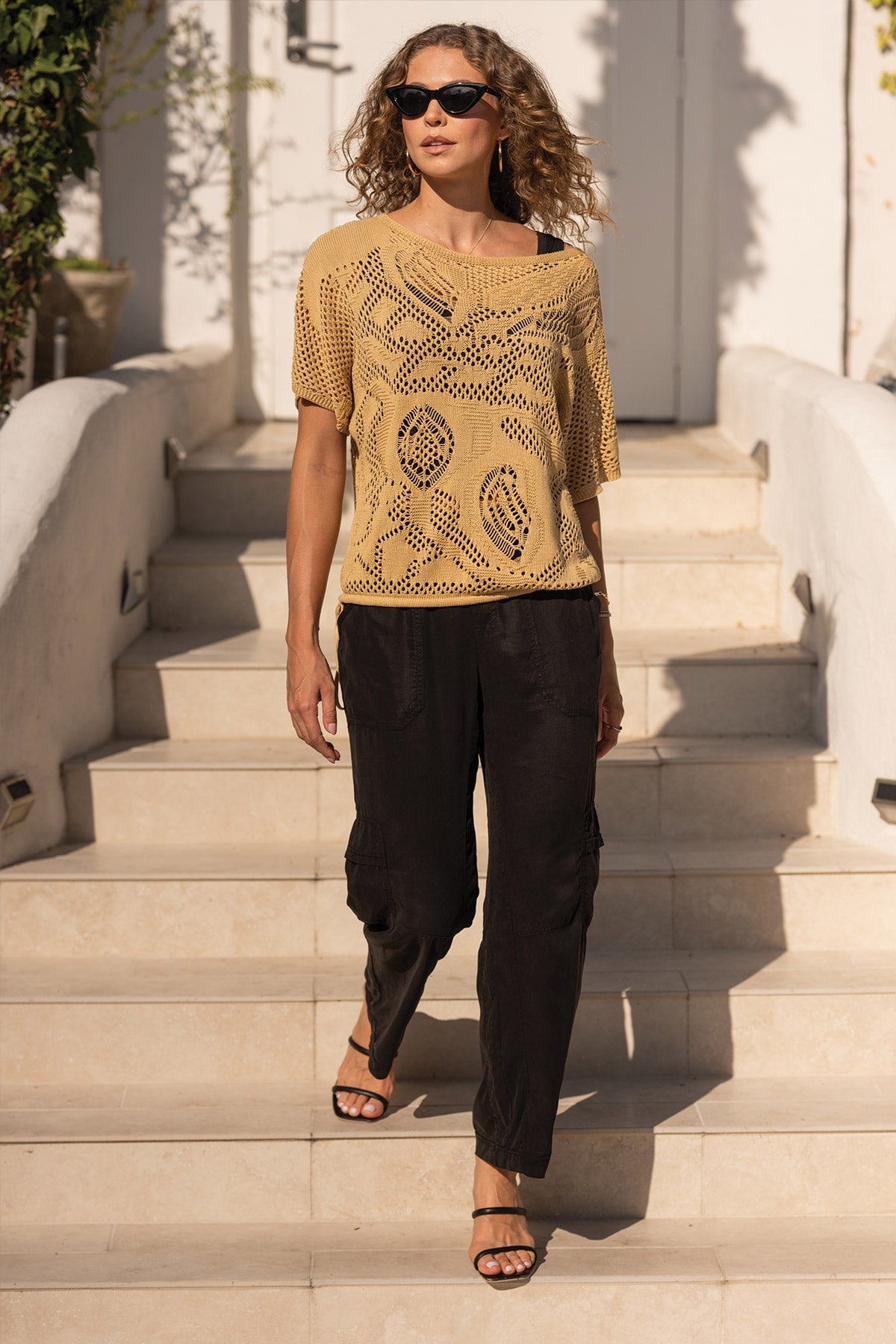 XCVI Taran Twill Sleek Cargo Pant