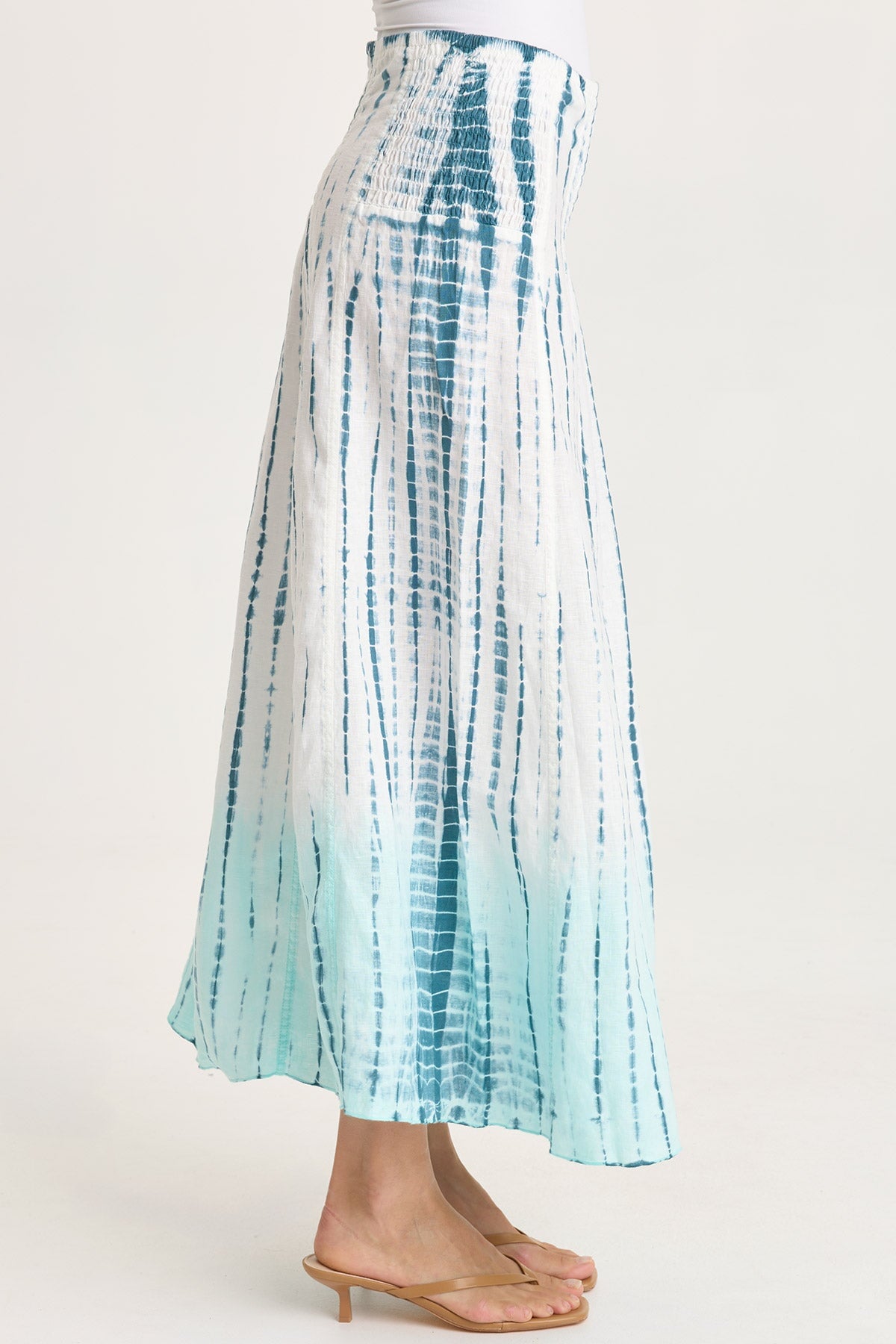 XCVI Blake Linen Smocked Skirt/Dress