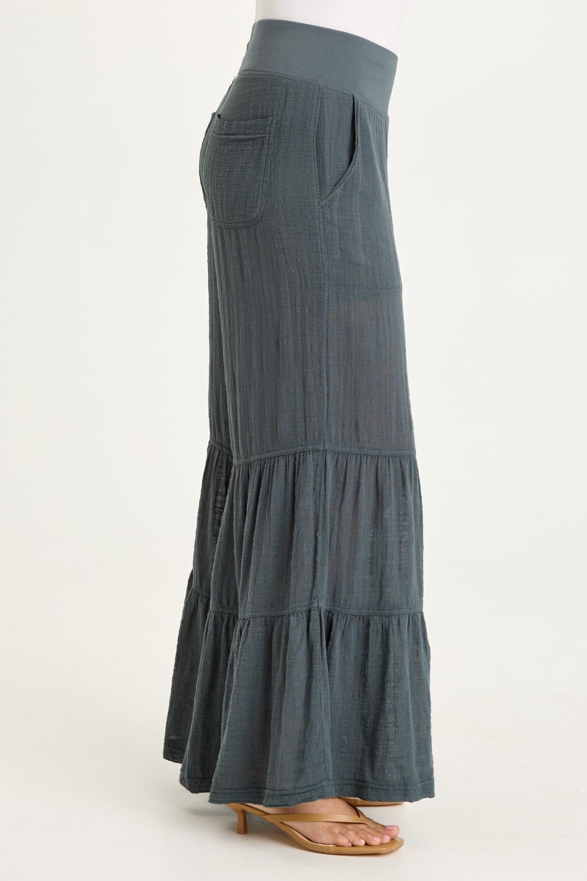 Wearables Lando Gauze Tiered-Bottom Pant