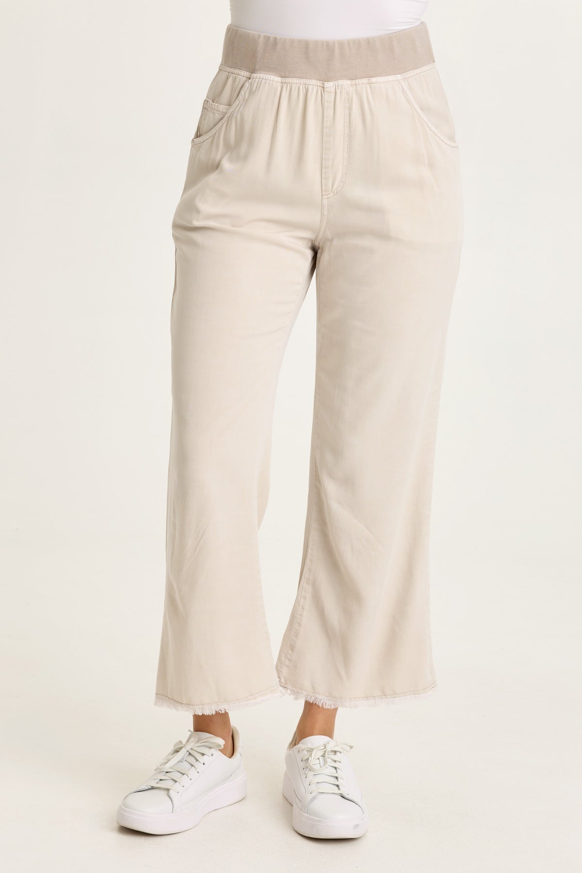 Wearables Lorilei Twill Five-Pocket Pull-On Pant