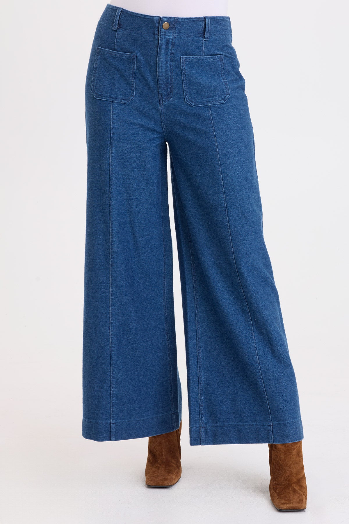 Miller Indigo Twill Wide Leg Trouser