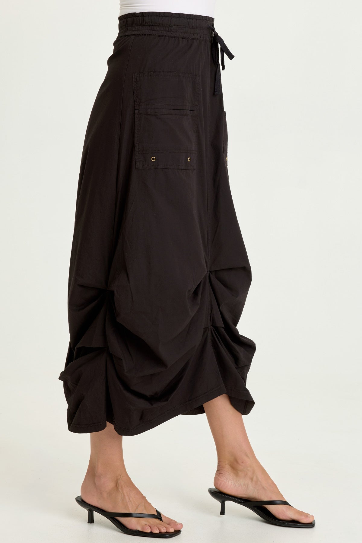 Wearables Hedvig Poplin Pleated Hem Skirt