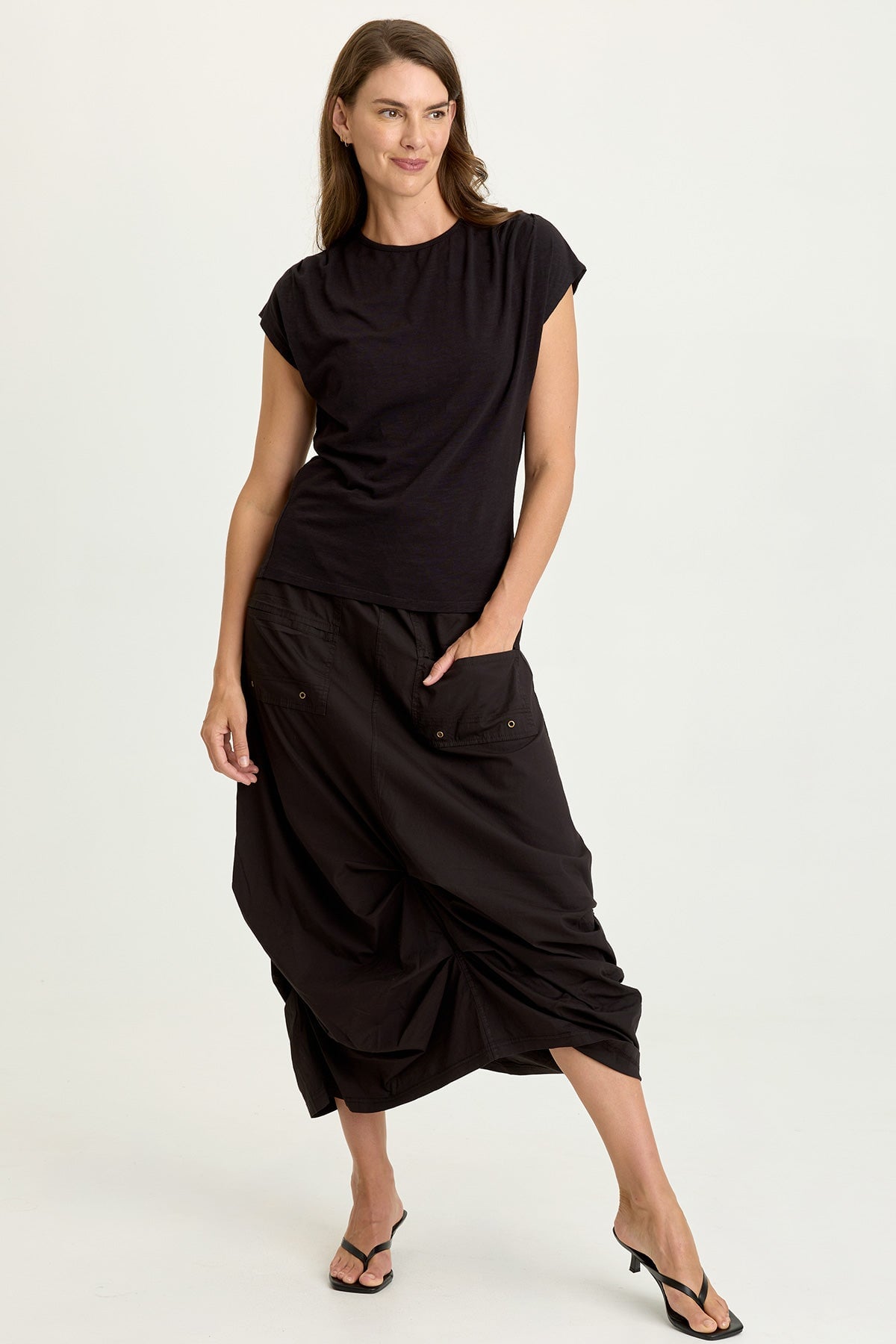 Wearables Hedvig Poplin Pleated Hem Skirt