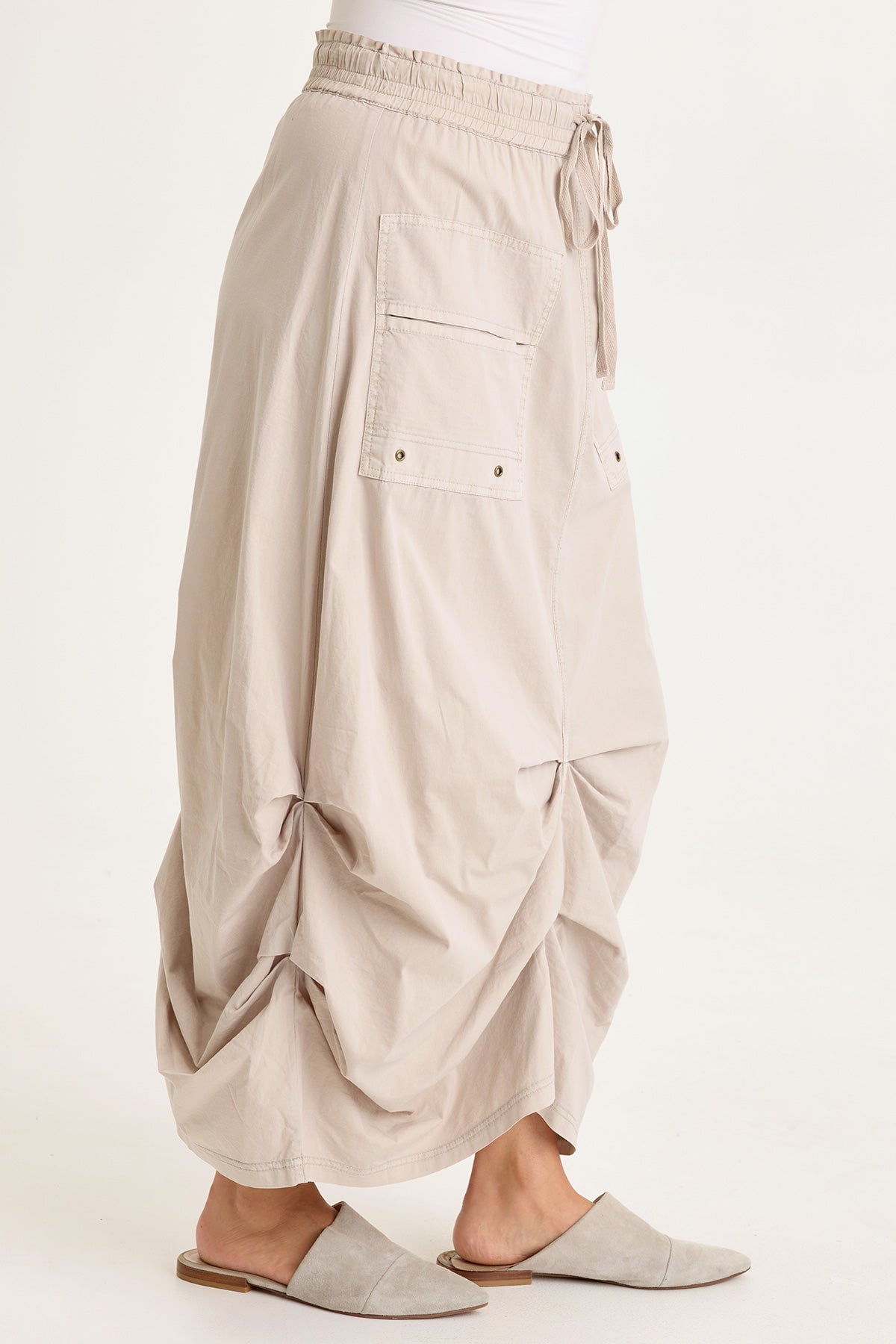 Wearables Hedvig Poplin Pleated Hem Skirt