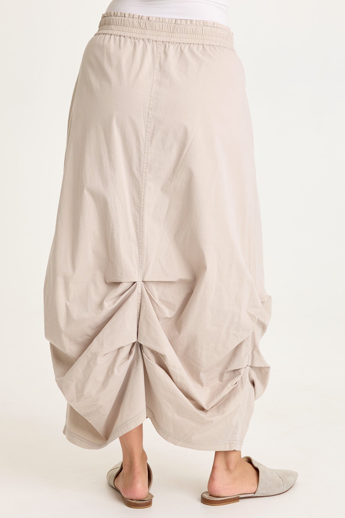 Wearables Hedvig Poplin Pleated Hem Skirt