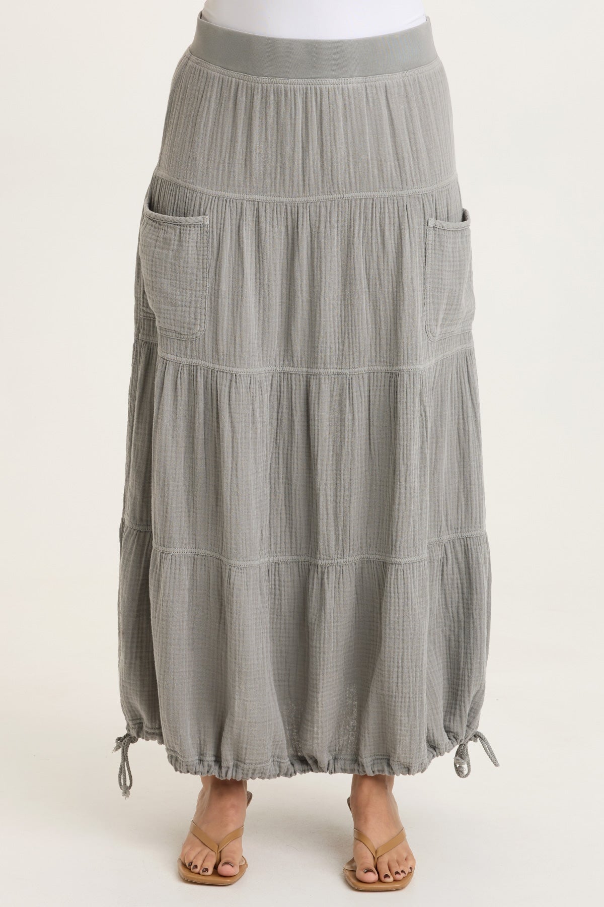 XCVI Hewson Gauze Bubble Tiered Skirt